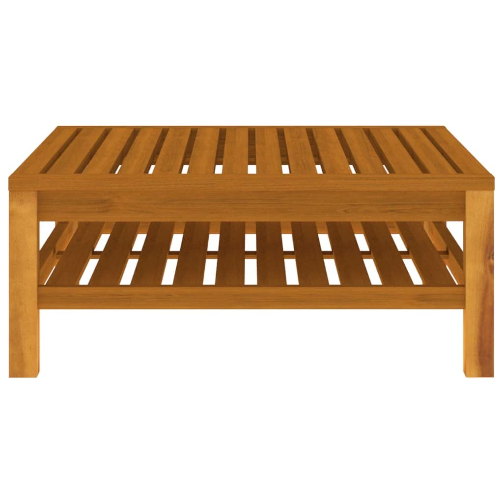 vidaXL 7-Piece Patio Lounge Set - Outdoor Garden Furniture with Cushions, Acacia Wood Sectional Sofa in Retro Style - Perfect for Backyard, Poolside & Patio Relaxation