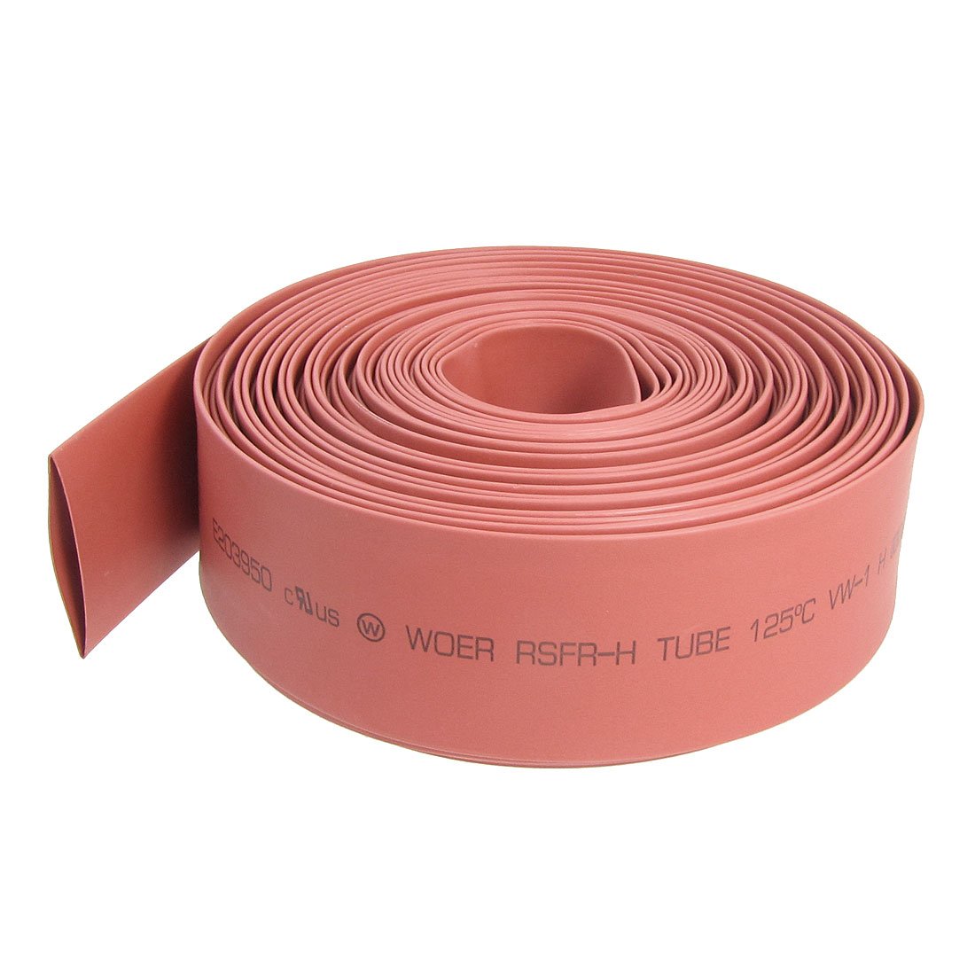 2:1 Heat Shrink Tubing 10m (32.8ft) - 22mm Diameter Red PVC Insulation Sleeve for Wire Cable Protection - Electrical Projects, Automotive Wiring, DIY Repairs