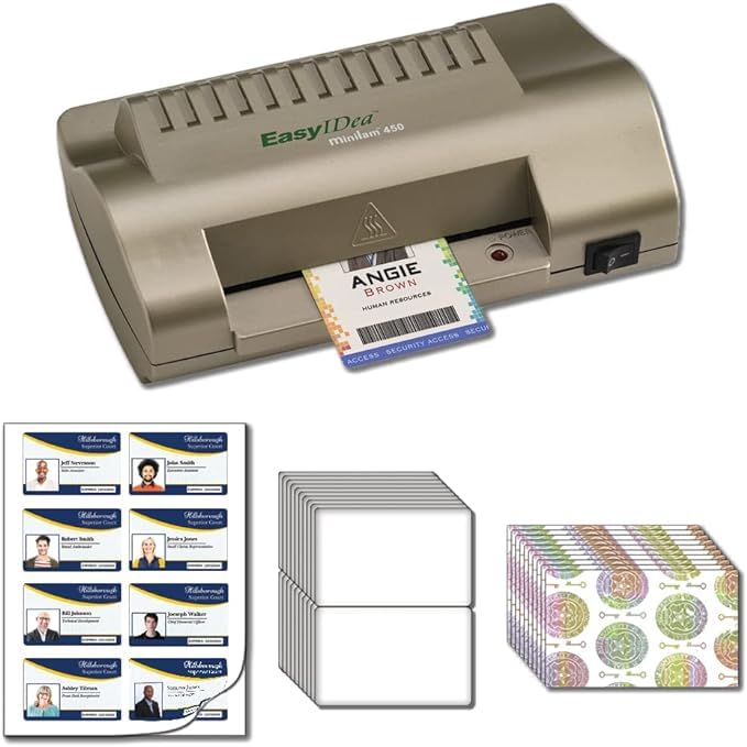 Print @ Home 50 PVC ID Badge Kit - Make Professional Quality ID Cards at Home | Perfect for Events, Schools & Office Security
