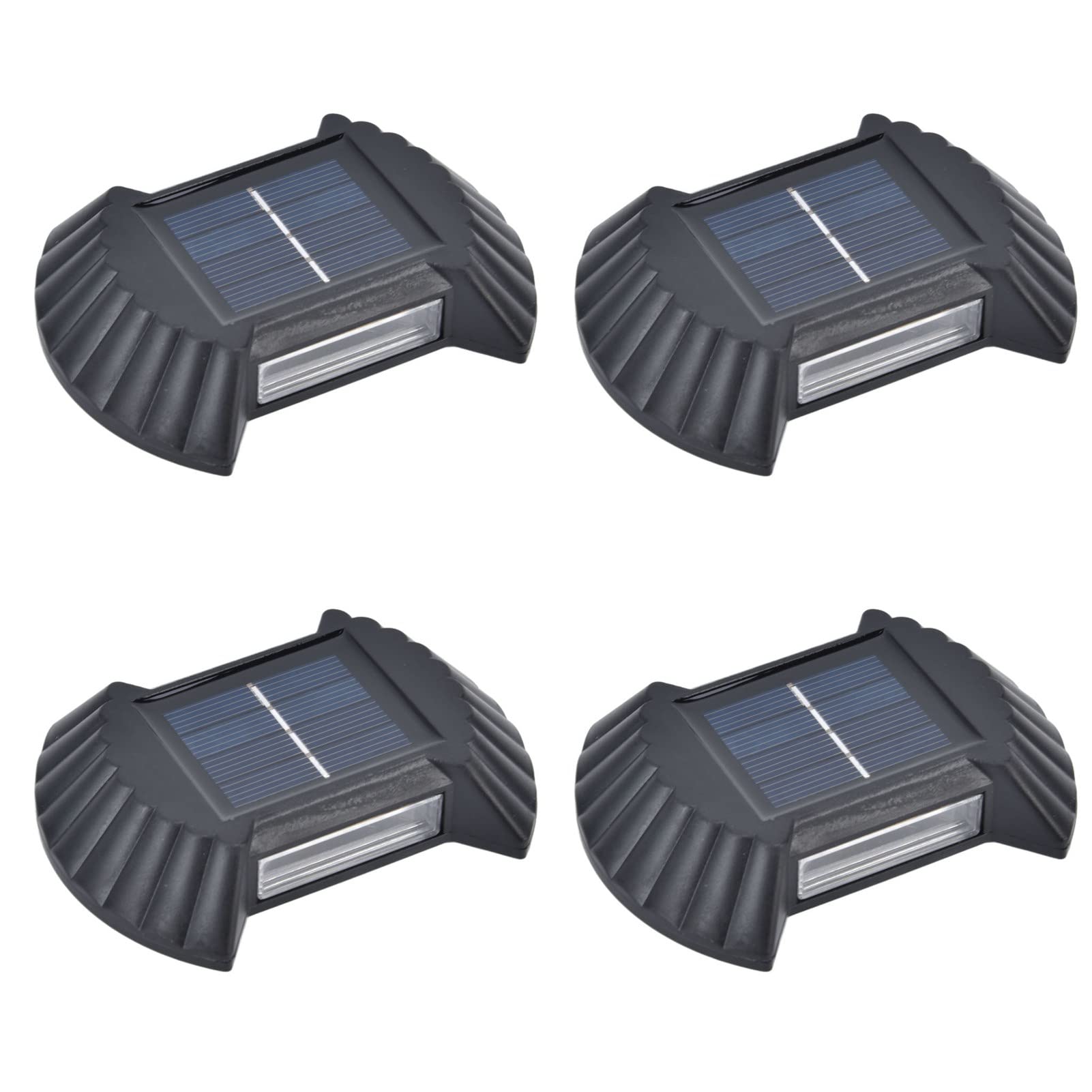 Solar Powered Outdoor Lights - 4 Pack Waterproof LED Solar Wall Lights for Patio, Yard, Garden, Driveway (Warm White) - Perfect for Pathway Lighting, Landscape Decoration & Backyard Ambience