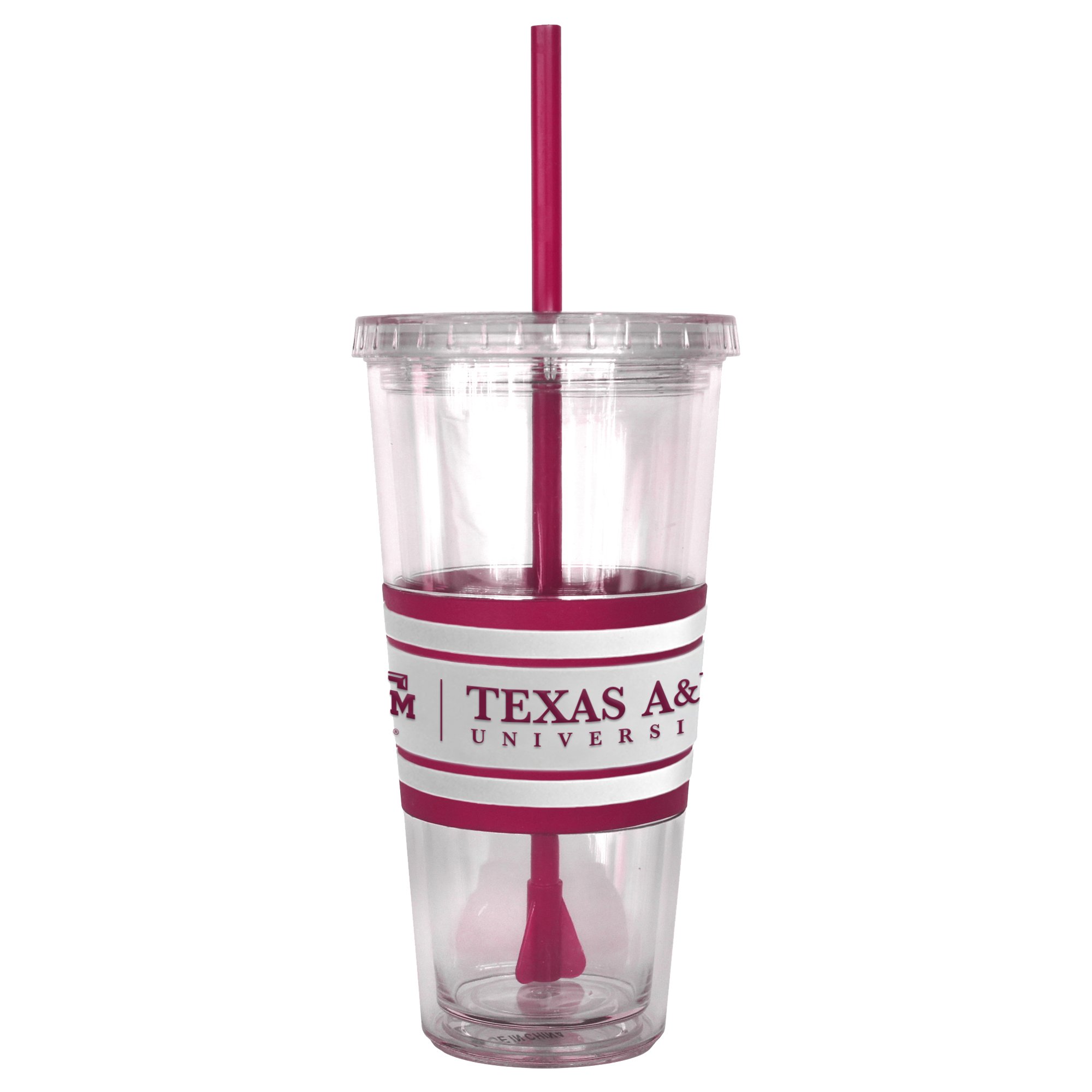 NCAA Insulated Stainless Steel Straw Tumbler - 22oz Leakproof Travel Mug for Sports Fans, College Games & Outdoor Activities - BPA Free Cold Drink Cup with Reusable Lid & Straw