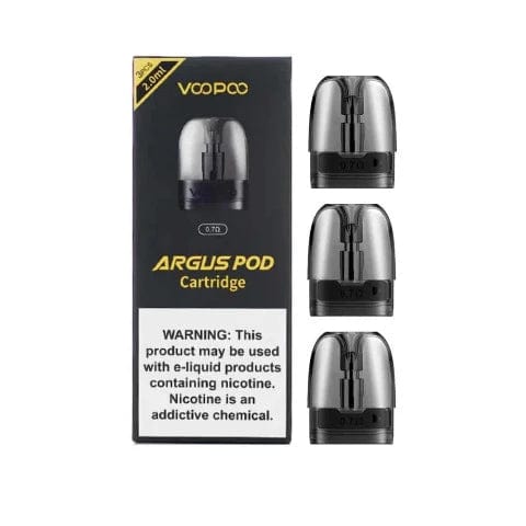 VooPoo Argus POD Replacement Pods - Compatible with Argus POD Kit - 2 Pack - Leak-Proof & Long-Lasting - Perfect for Vaping On-the-Go & Travel