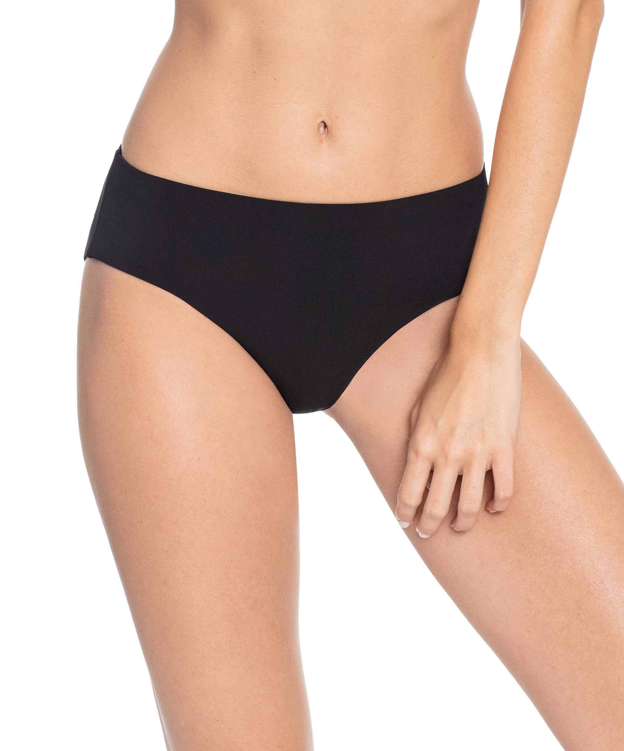 Robin Piccone Women's Ava High Rise Bikini Bottom - Sexy Swimwear for Beach & Pool - Perfect for Summer Vacations & Tropical Getaways