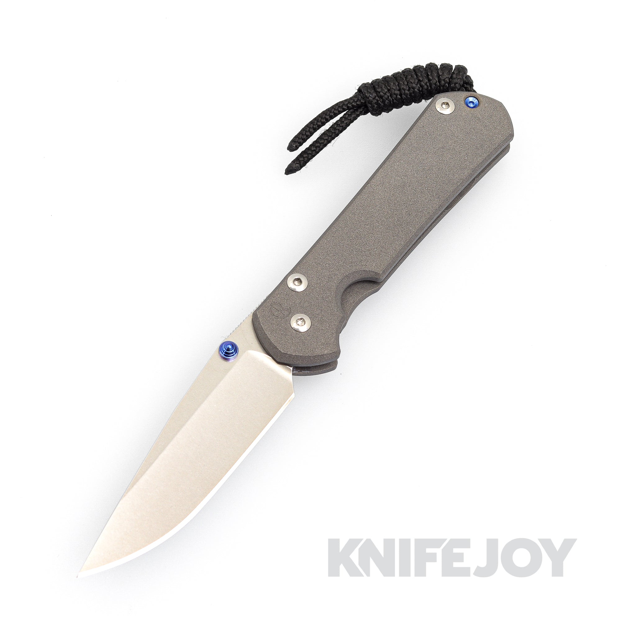 Chris Reeve Knives Small Sebenza 31 Plain Drop Point Blade with Double Blue Lugs - Premium EDC Pocket Knife for Outdoor, Camping & Everyday Carry