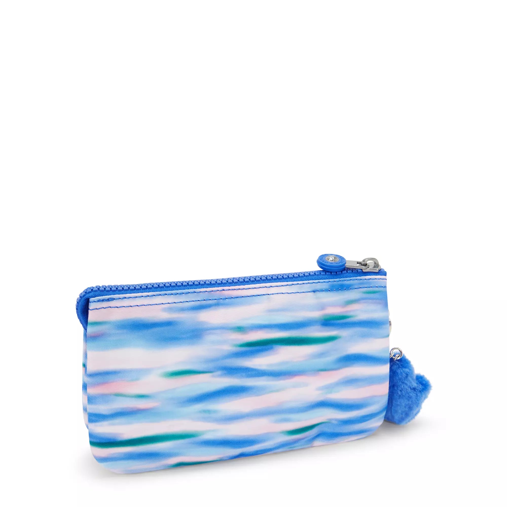 Kipling Creativity Large Printed Pouch - Stylish Crossbody Bag for Women | Water-Resistant & Spacious Organizer | Perfect for Travel, Work & Everyday Use (Diluted Blue)