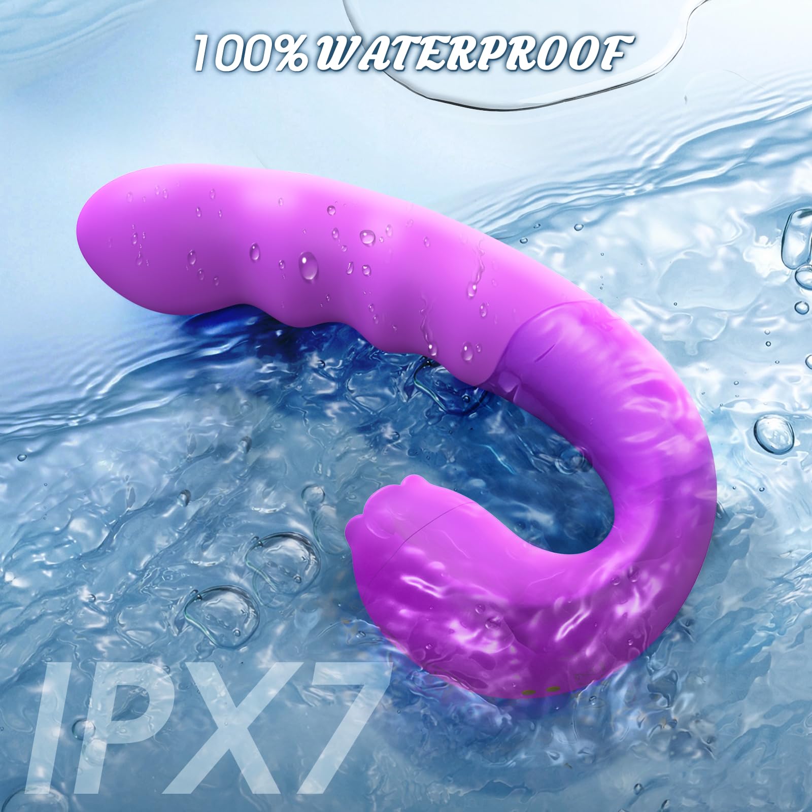 10-Speed Clitoral & G-Spot Vibrator with Rotating Tongue - 3-in-1 Rechargeable Adult Toy for Women & Couples | Waterproof Sex Toy for Solo Play, Foreplay & Couples Intimacy