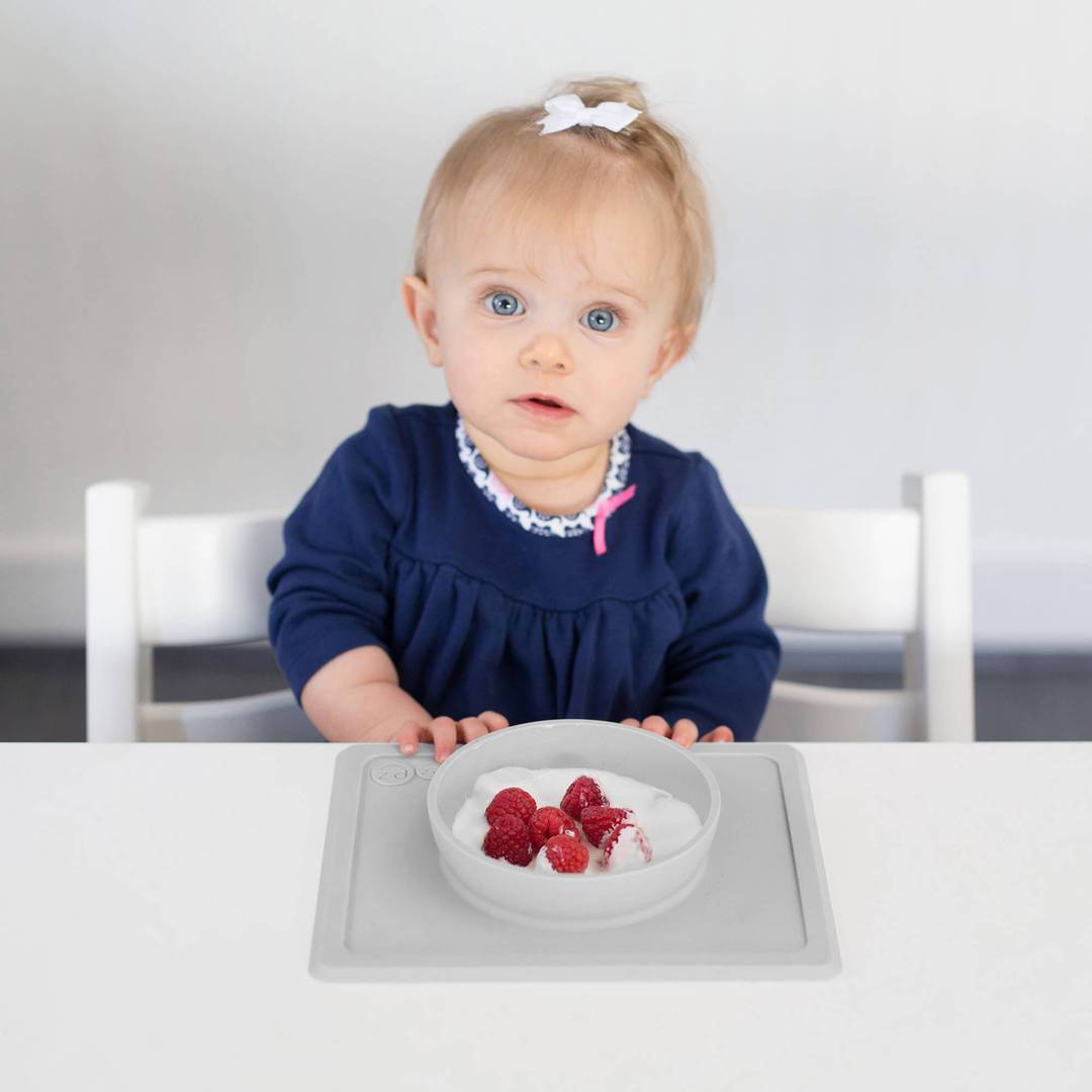 ezpz Mini Bowl - Non-Slip Silicone Baby Bowl for Toddlers | Perfect for Mess-Free Feeding, Travel & Daycare | BPA-Free, Dishwasher Safe