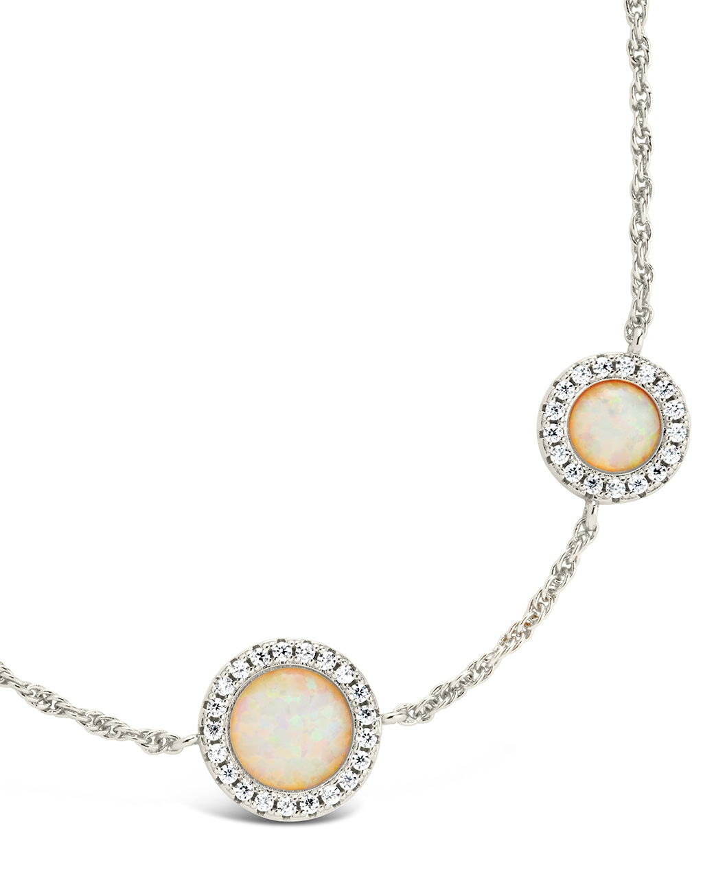 Oasis Opal & CZ Station Bracelet - Elegant Cubic Zirconia & Genuine Opal Jewelry for Women | Perfect for Weddings, Parties & Special Occasions