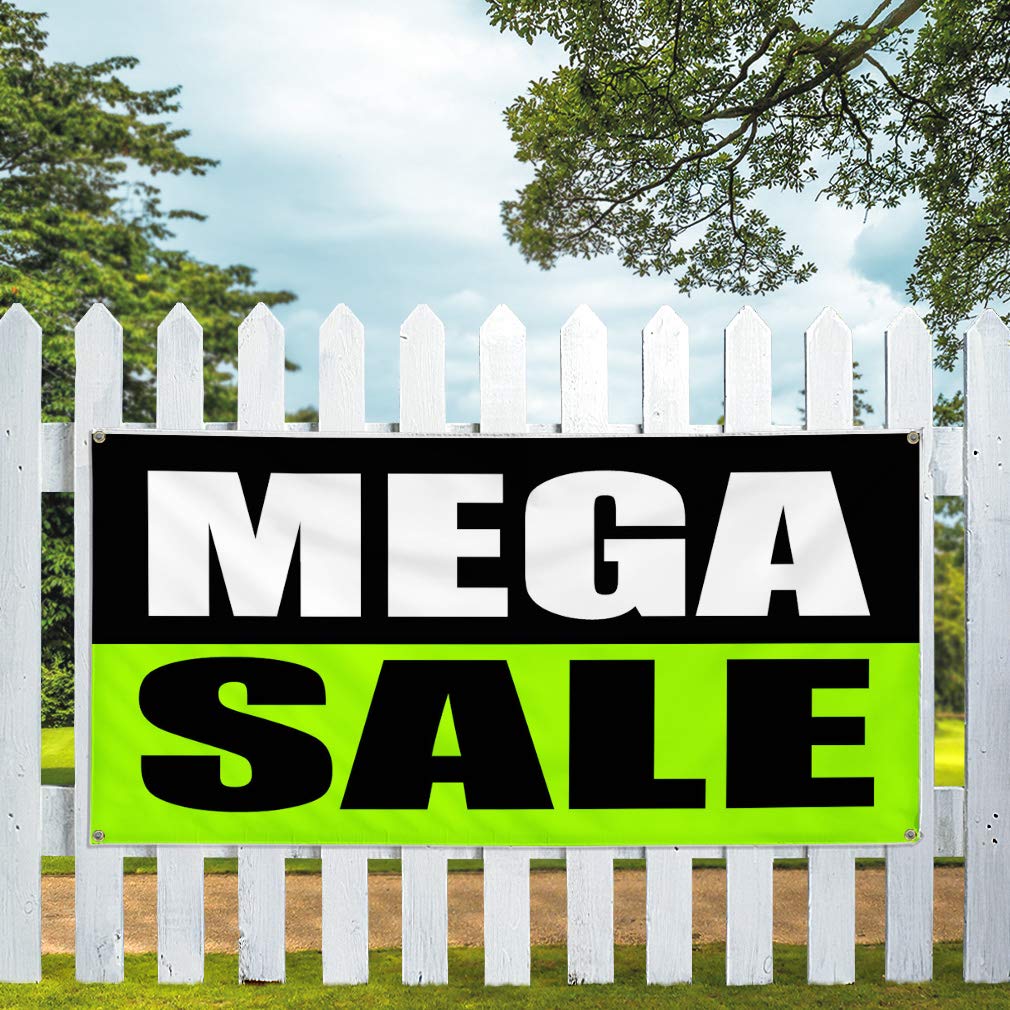 60x144 Inches Heavy Duty Vinyl Banner - Weatherproof, Industrial Strength with 10 Grommets for Outdoor Business Signs, Yard Sales & Promotions | Perfect for Storefronts, Events & Construction Sites