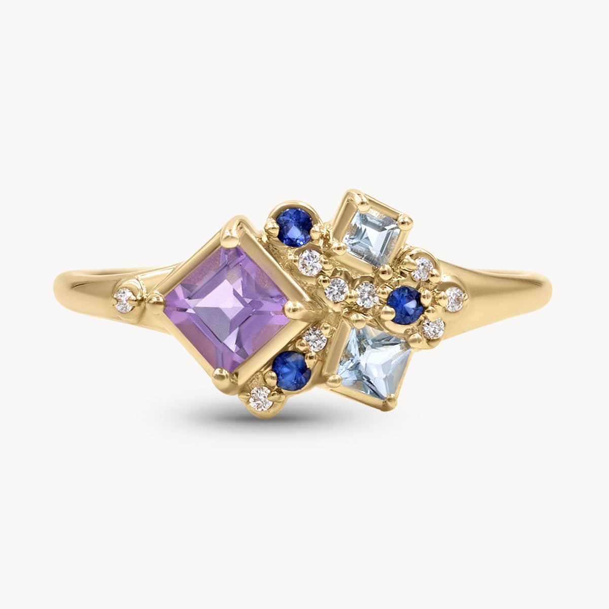 Lavender Nebula Ring for Women - Dainty Purple Galaxy Jewelry - Perfect for Date Night & Boho Fashion