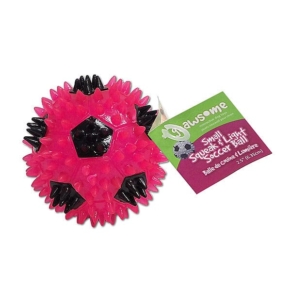 Gnawsome Small Squeak & Light Soccer Ball Dog Toy - Interactive Chew Toy for Puppies & Small Dogs - Perfect for Fetch, Training & Indoor/Outdoor Playtime