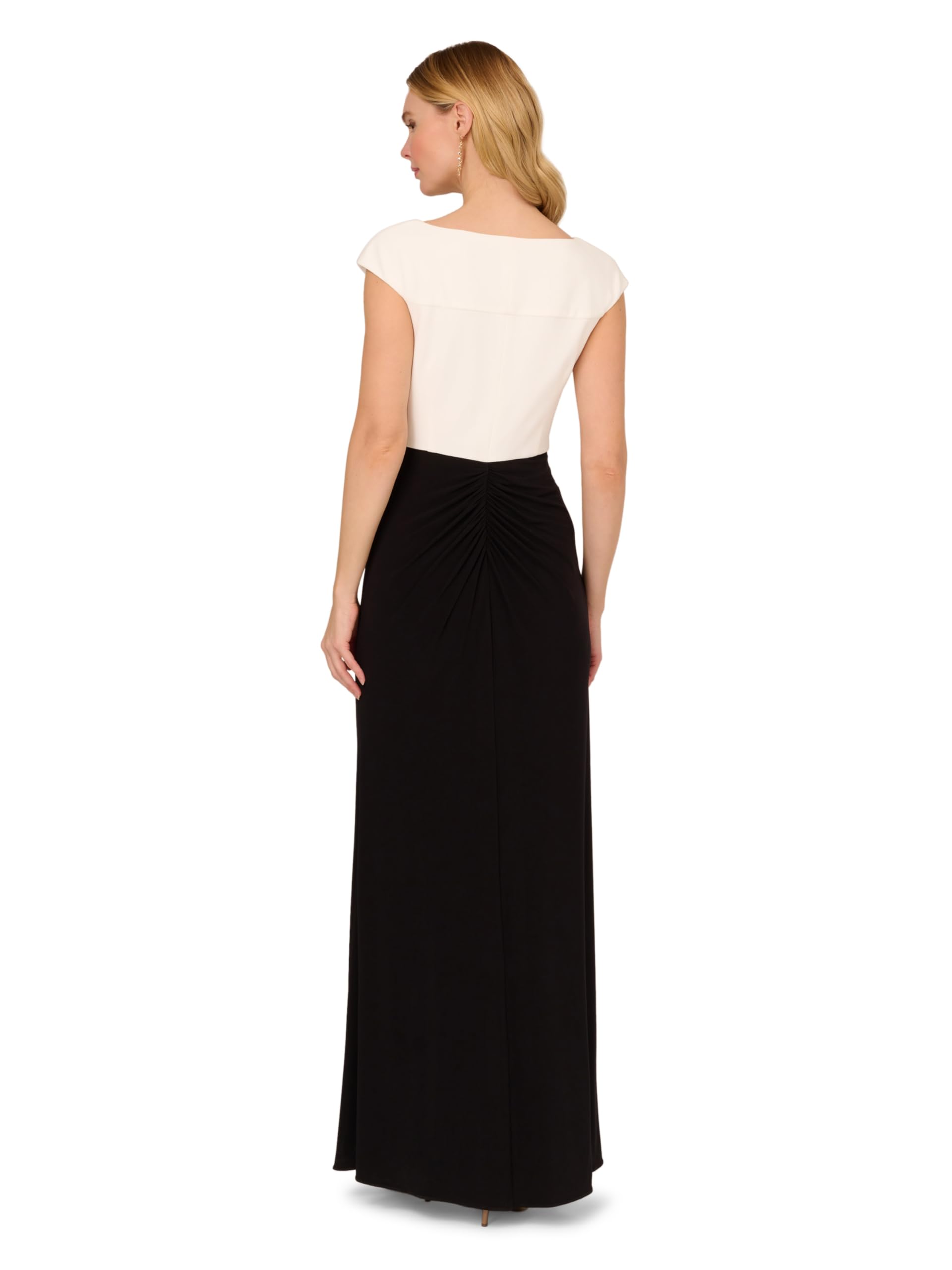 Adrianna Papell Women's Pleated Layered Gown - Elegant Formal Dress for Weddings, Prom & Evening Events