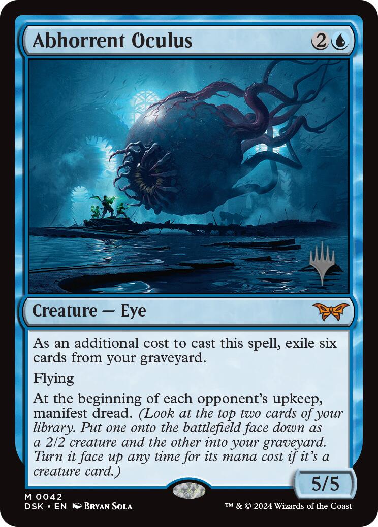 Abhorrent Oculus (Promo Pack) - Duskmourn: House of Horror Trading Card Game Collector's Item - Perfect for MTG Horror-Themed Decks and Halloween Game Nights
