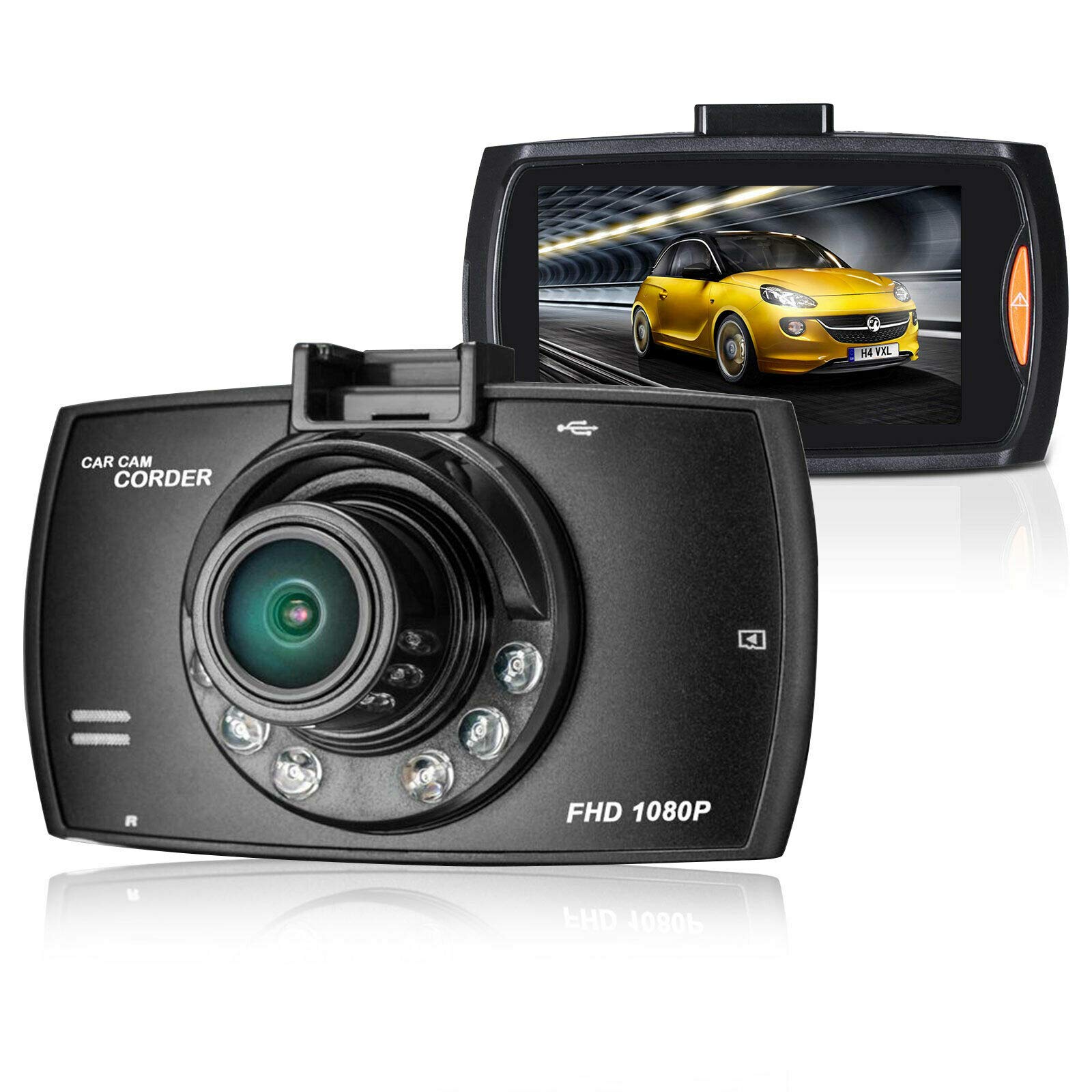 1080P HD Car Dash Cam with Night Vision & G-Sensor - for Safe Driving