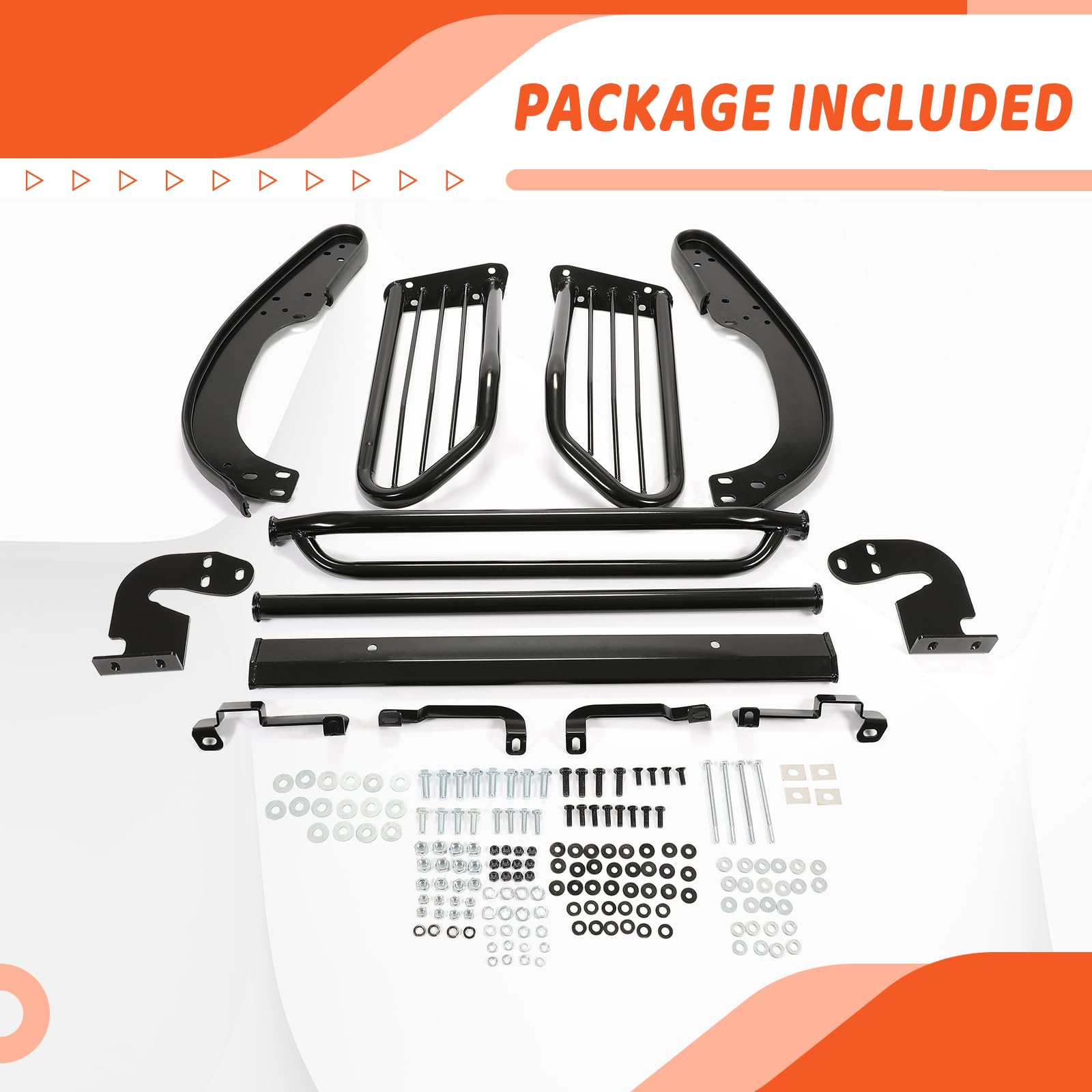 Kojem Heavy Duty Steel Front Bumper Grill Guard Compatible with 2003-2009 Toyota 4Runner | Black Powder Coated Bull Bar for Off-Road Protection & Enhanced Style | Perfect for Adventure, Hunting & Outdoor Exploration