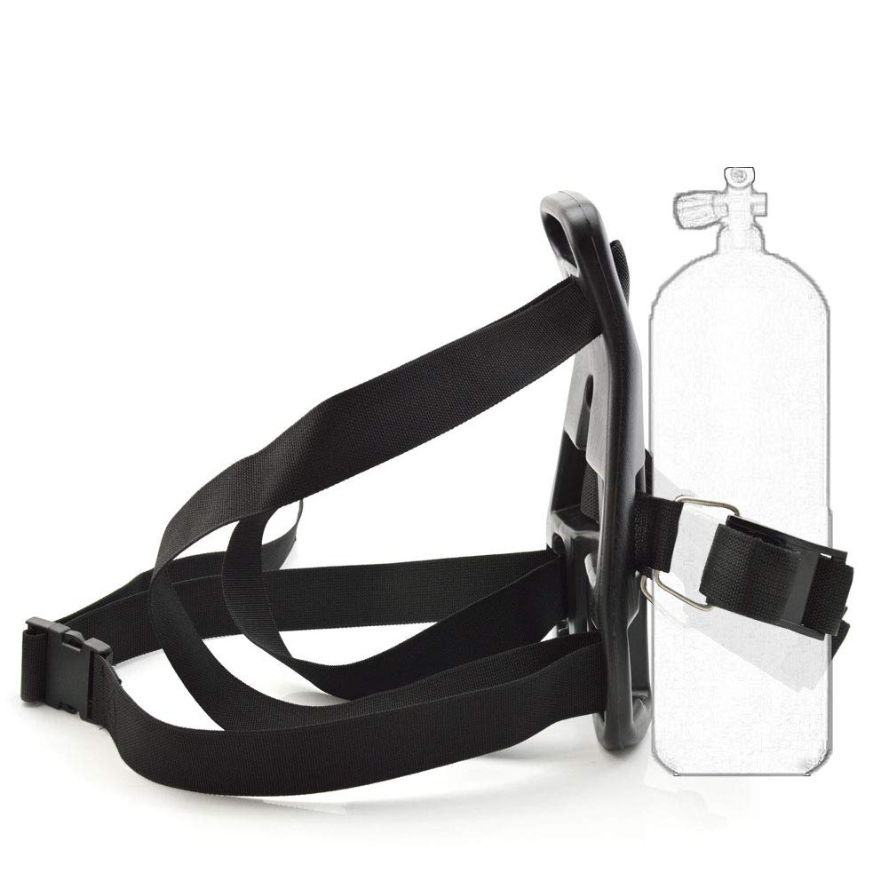 **Scuba Diving Tank Backpack Holder – Adjustable Oxygen Cylinder Bracket for Underwater Sports & Scuba Diving – Perfect for Dive Trips, Spearfishing & Marine Exploration**