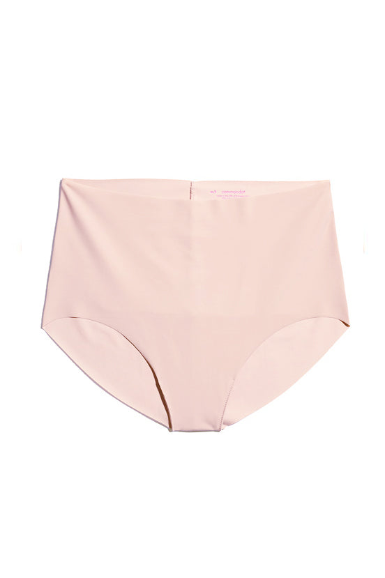 Commando Classic High Waist Bikini Briefs for Women - Blush Pink, White, Nude & Black | Comfortable Cotton Underwear for Yoga, Workout & Everyday Wear