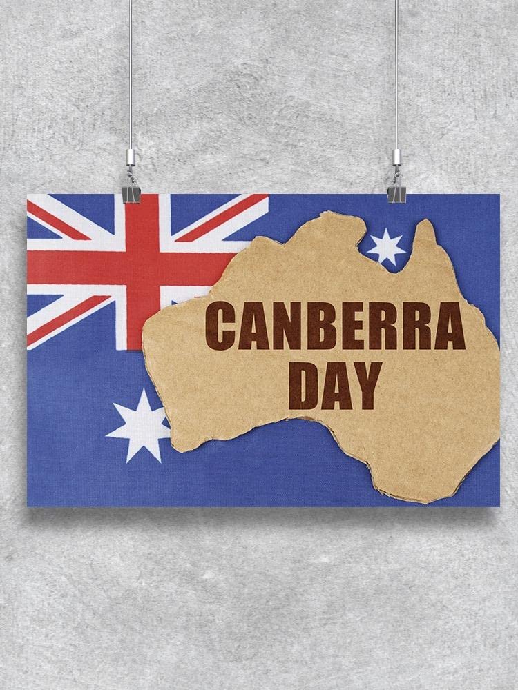 Canberra Day Cardboard Country Poster - Premium Australian Celebration Decor for Home, Office & Events | High-Quality Print by Shutterstock