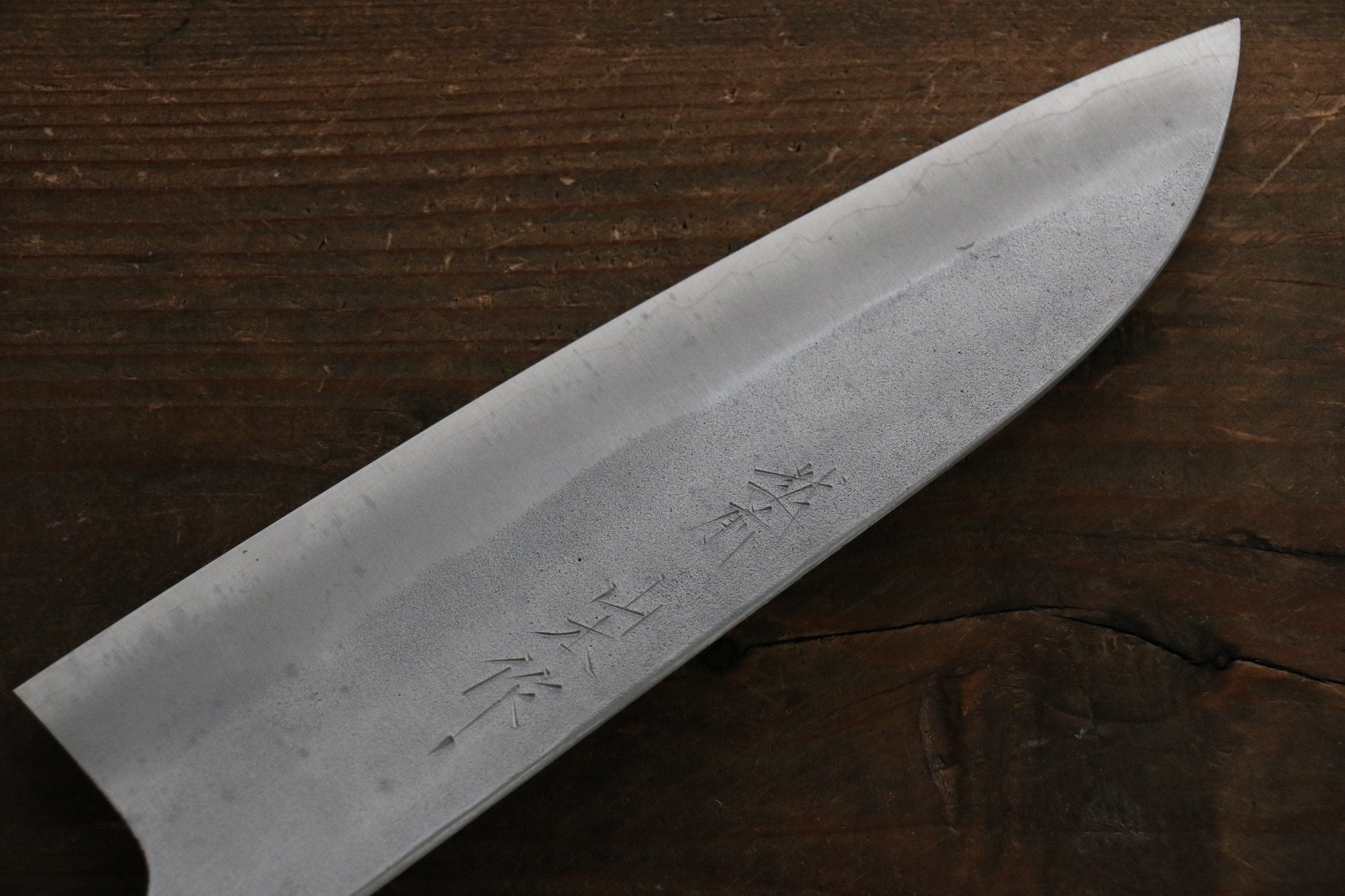 Nao Yamamoto Silver Steel No.3 Nashiji Santoku Knife 165mm with Walnut Handle - Premium Japanese Kitchen Knife for Slicing, Dicing & Chopping Vegetables, Meat & Fish
