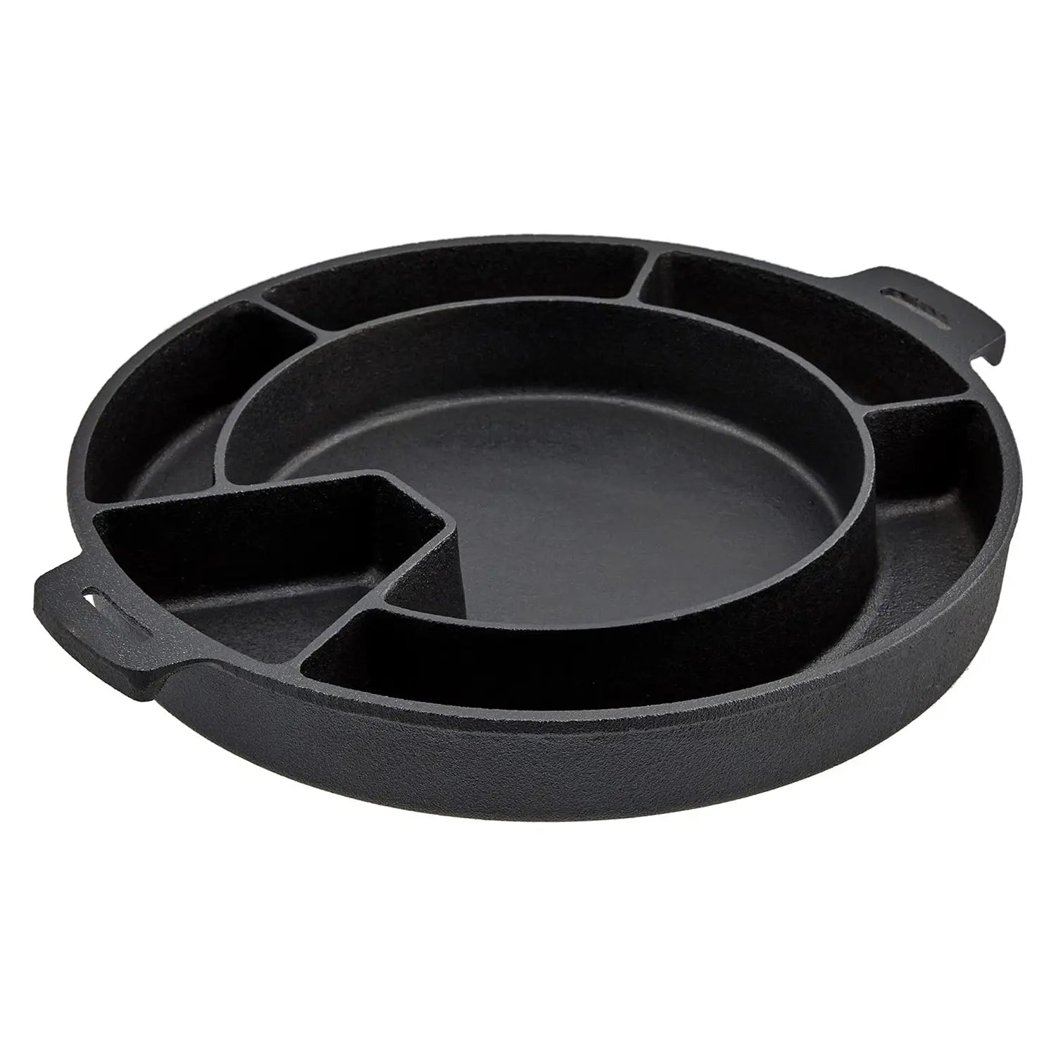 Asahi Chuzo Premium Cast Iron Dakgalbi Grill Pan - Korean BBQ Grill for Home Cooking, Perfect for Stir-Frying, Searing, and Serving Authentic Korean Dishes