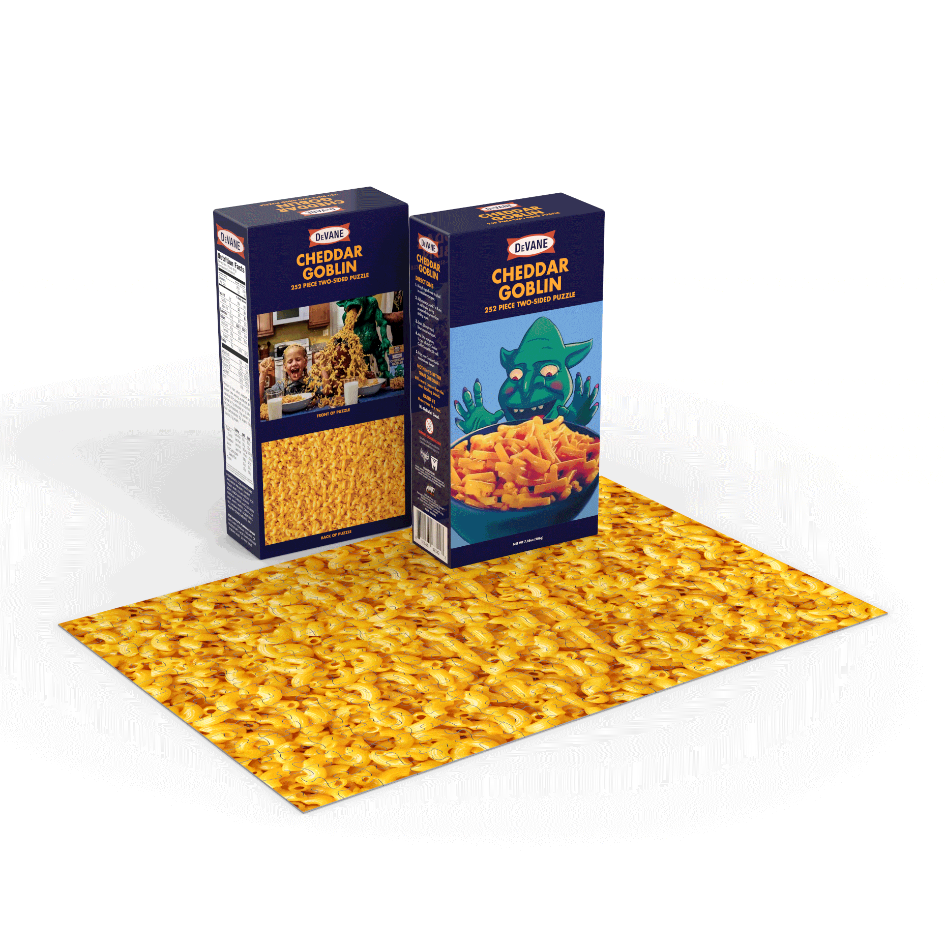 Mandy Cheddar Goblin 252-Piece Double-Sided Puzzle – Fun Horror Movie Collectible for Adults & Teens – Perfect for Game Nights, Gifts & Home Decor