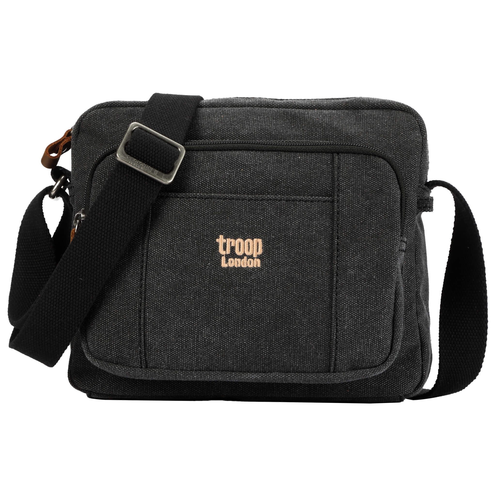Troop London Classic Canvas Crossbody Bag for Women & Men - Stylish & Durable Shoulder Bag for Travel, Work & Everyday Use