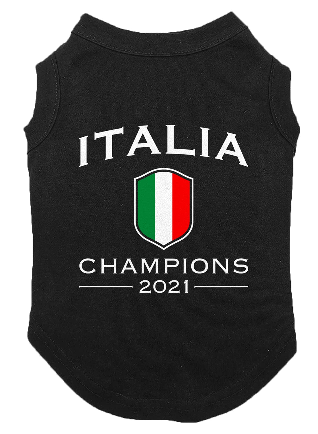 2021 Italy Champions Soccer Dog Shirt - Black X-Small for Small Dogs | Italy Euro Cup Winning Football Jersey for Pets, Perfect for Game Day & Pet Parties