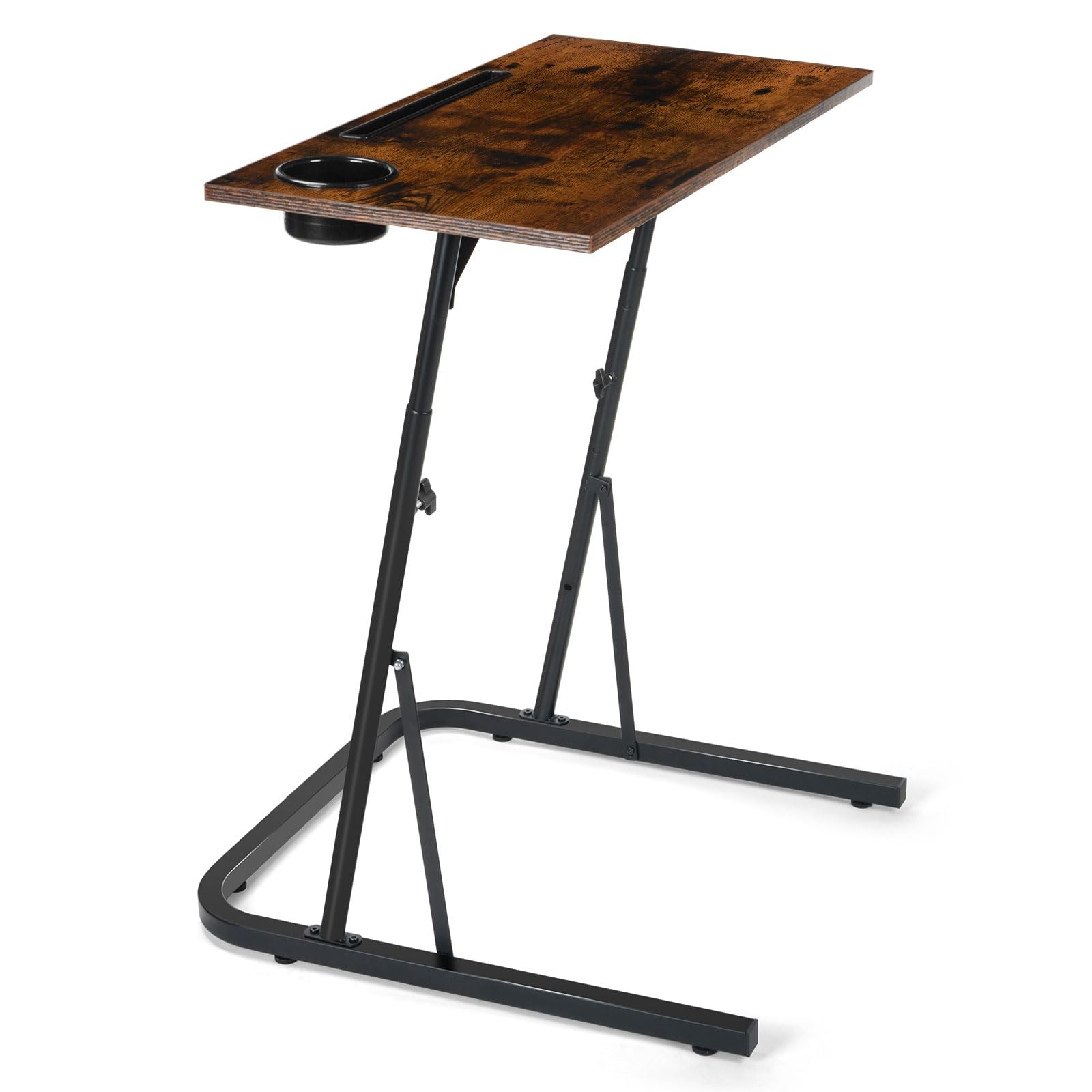 Adjustable Bike Trainer Fitness Desk - Portable Workstation Standing Desk for Indoor Cycling, Exercise & Home Office Use | Perfect for Workouts, Remote Work & Multitasking