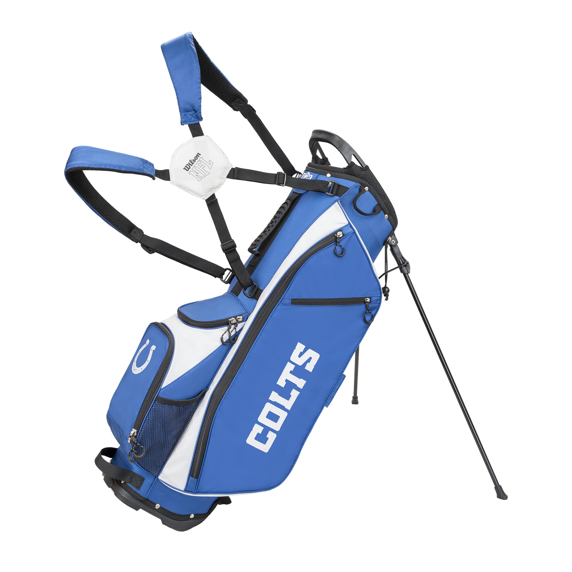 Wilson NFL Official Licensed Golf Bag - Lightweight Cart & Carry Bag for Men & Women | Perfect for Golf Courses, Driving Range & Travel