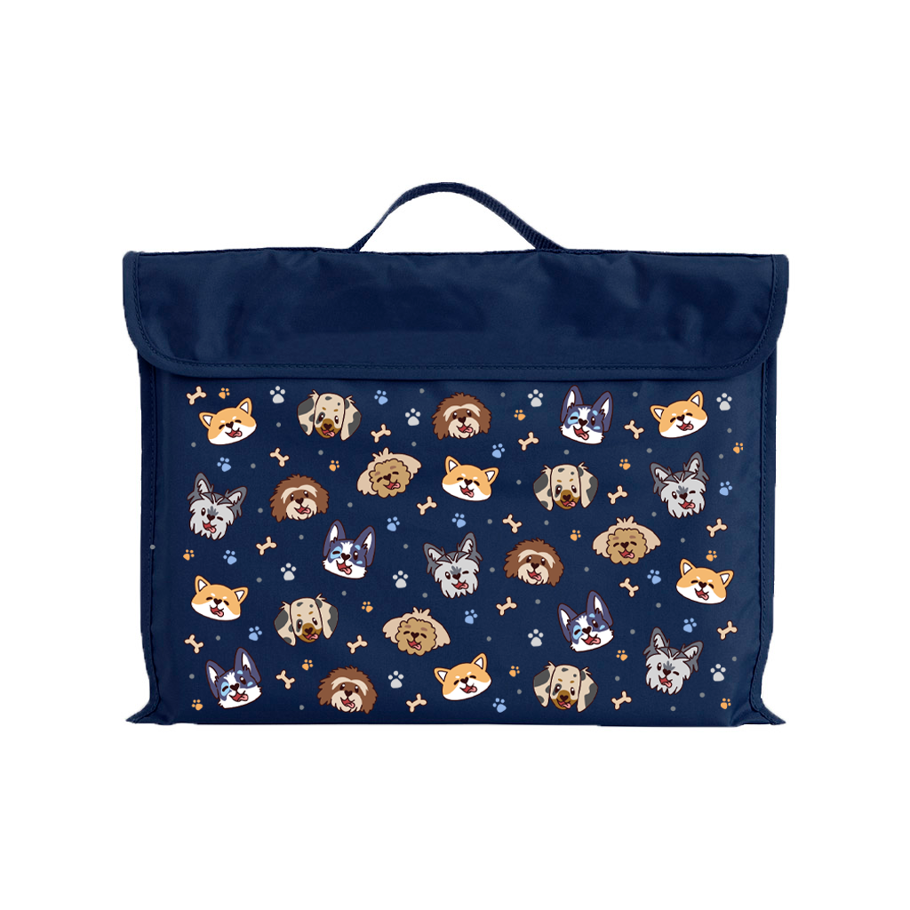 Eco-Friendly Puppy Pals Reusable Library Book Bag - Perfect for School, Shopping & Pet Lovers