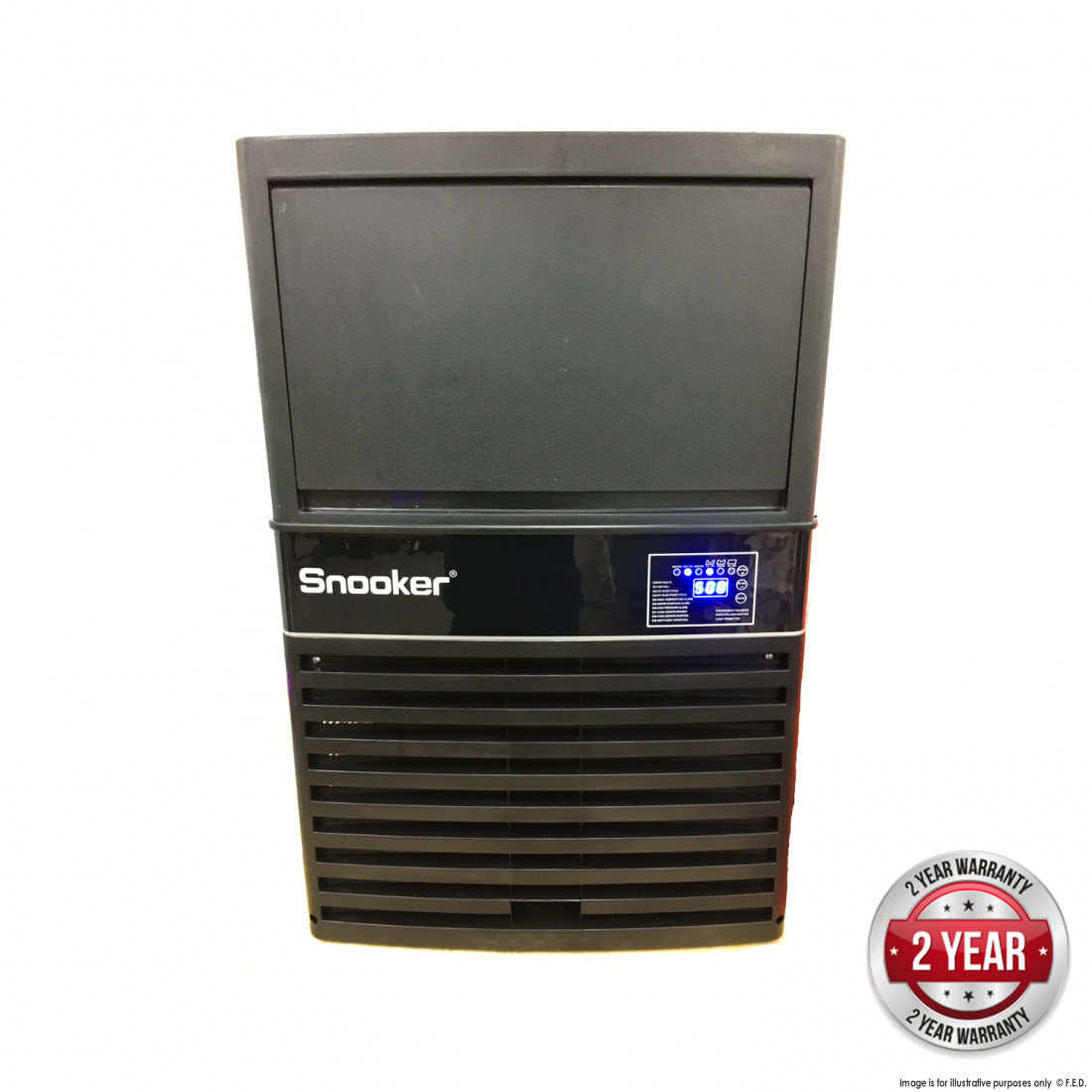 Blizzard Under Bench Ice Maker Air Cooled - 80P Commercial Ice Machine for Bars, Restaurants & Offices - Compact Countertop Ice Maker with High Efficiency Cooling
