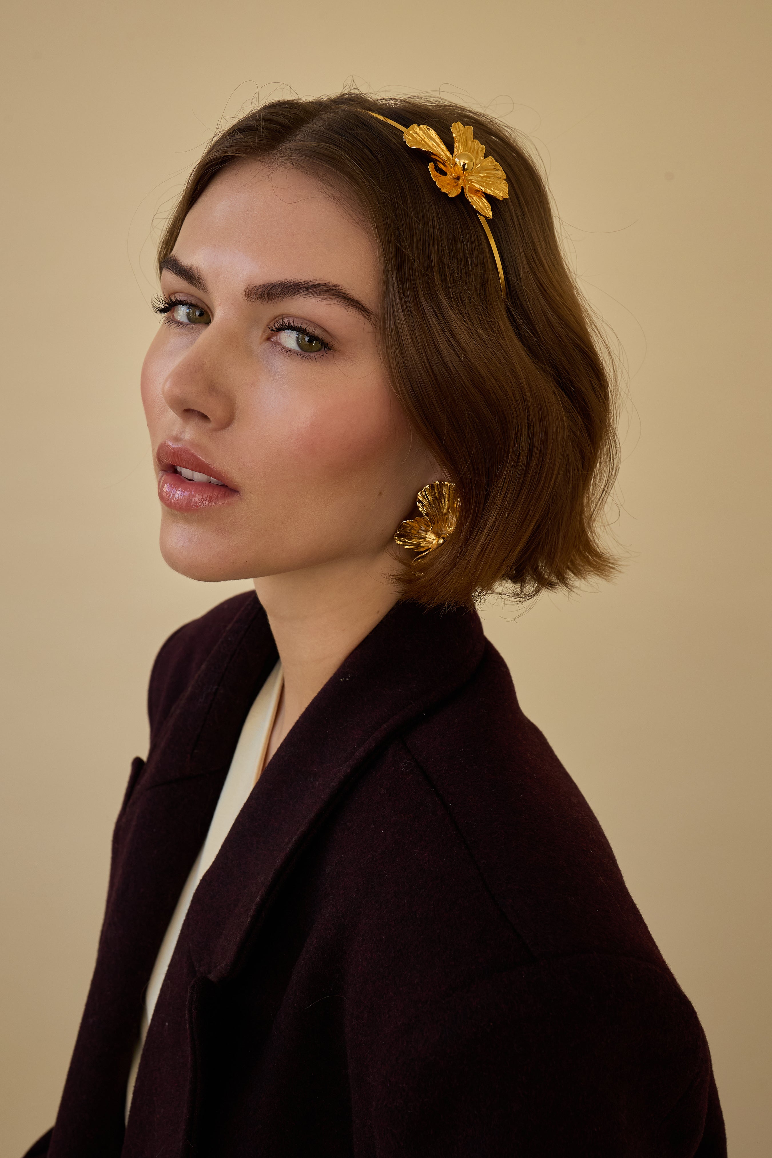 Maya Floral Headband for Women - Elegant Boho Hair Accessory for Weddings, Parties & Everyday Wear | Adjustable & Comfortable Head Wrap