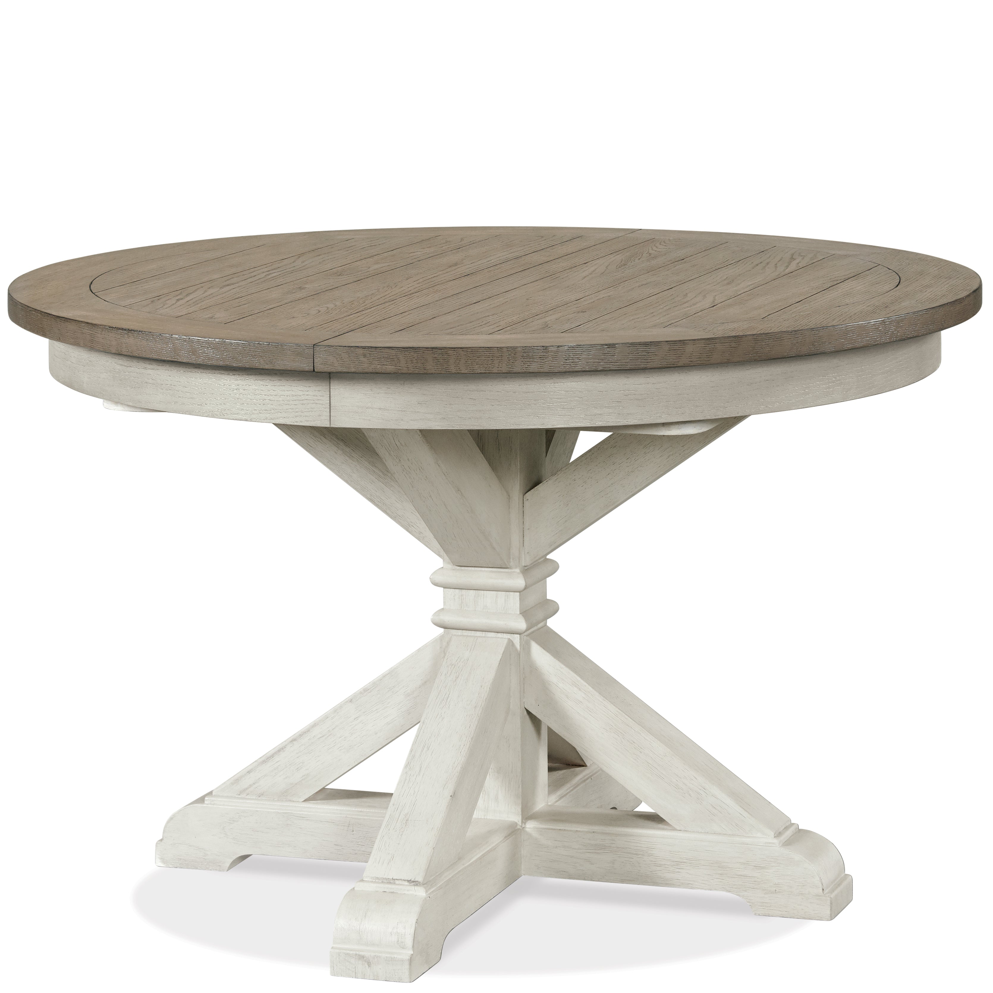 Roundhill Furniture Harola Round Pedestal Dining Table with 18