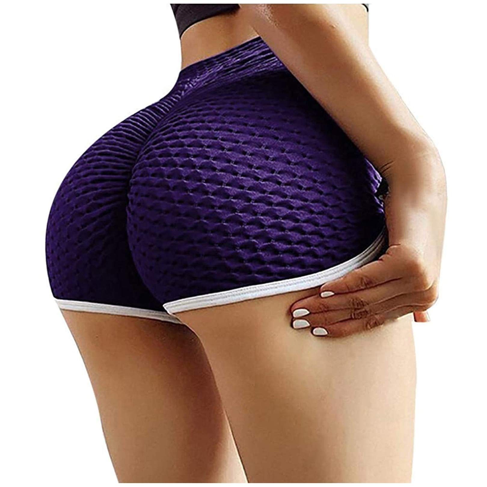 Women's High Waist Yoga Shorts - Butt Lifting Gym & Running Wear for Workouts