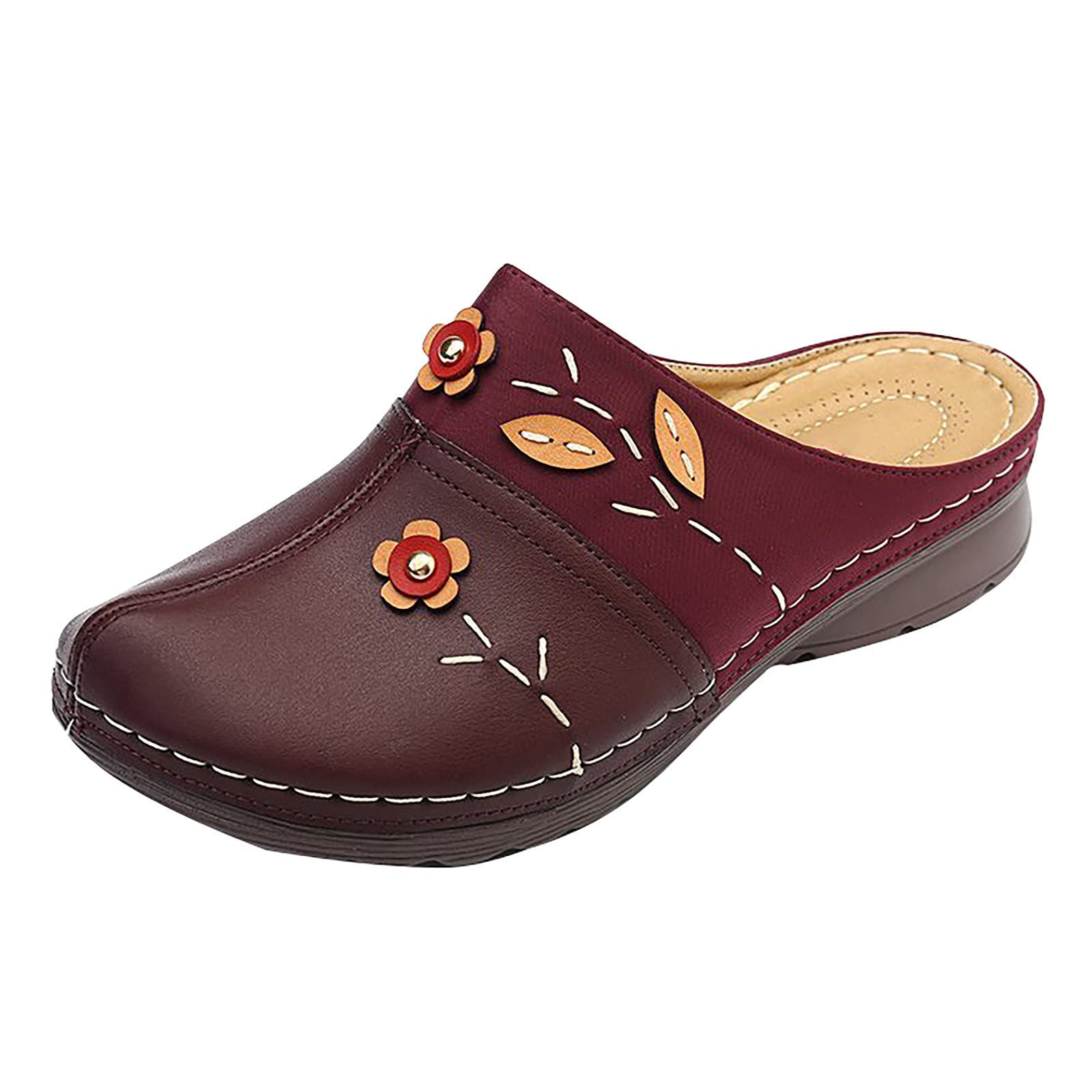 2022 Summer Women's Vintage Breathable Mule Slippers - Lightweight Indoor/Outdoor House Shoes for Comfort & Style | Perfect for Home, Beach, and Casual Wear