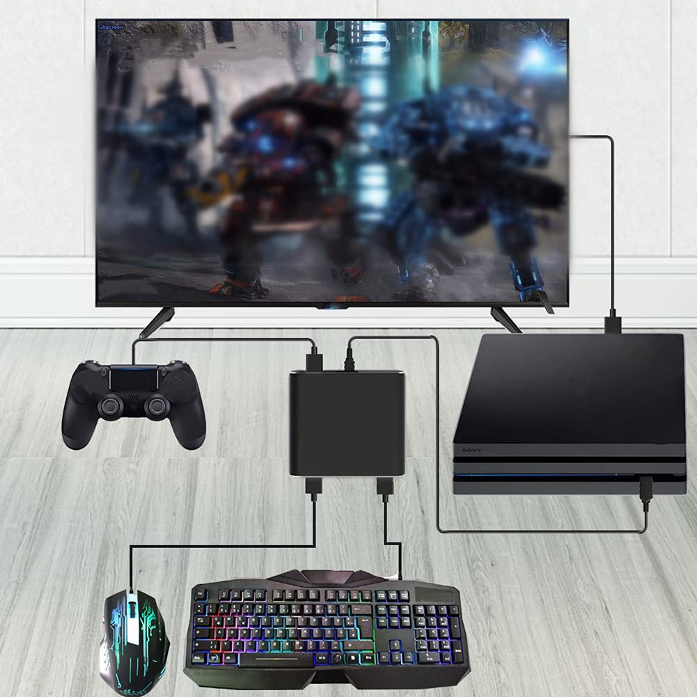 Wireless Keyboard and Mouse Adapter for Nintendo Switch - Plug & Play Game Controller Converter with High Sensitivity & No Input Lag | Perfect for Gaming, Streaming & Esports Tournaments