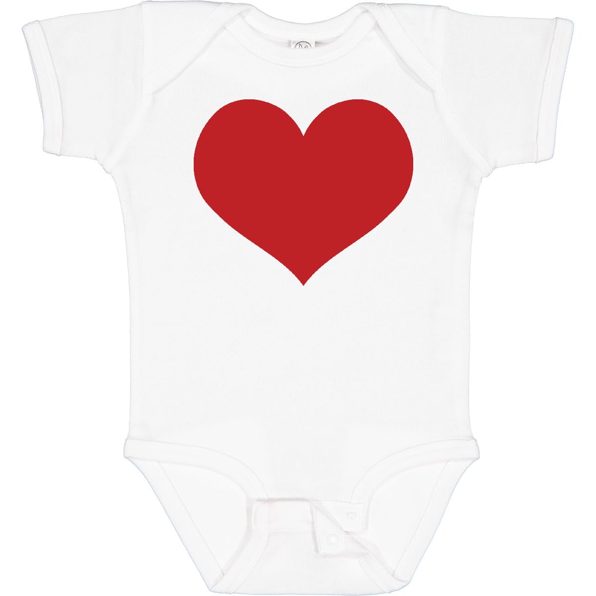 Inktastic Red Heart Valentine Baby Bodysuit - Cute Valentine's Day Outfit for Infants & Toddlers - Perfect for Valentine's Day Photos, Parties & Gifts