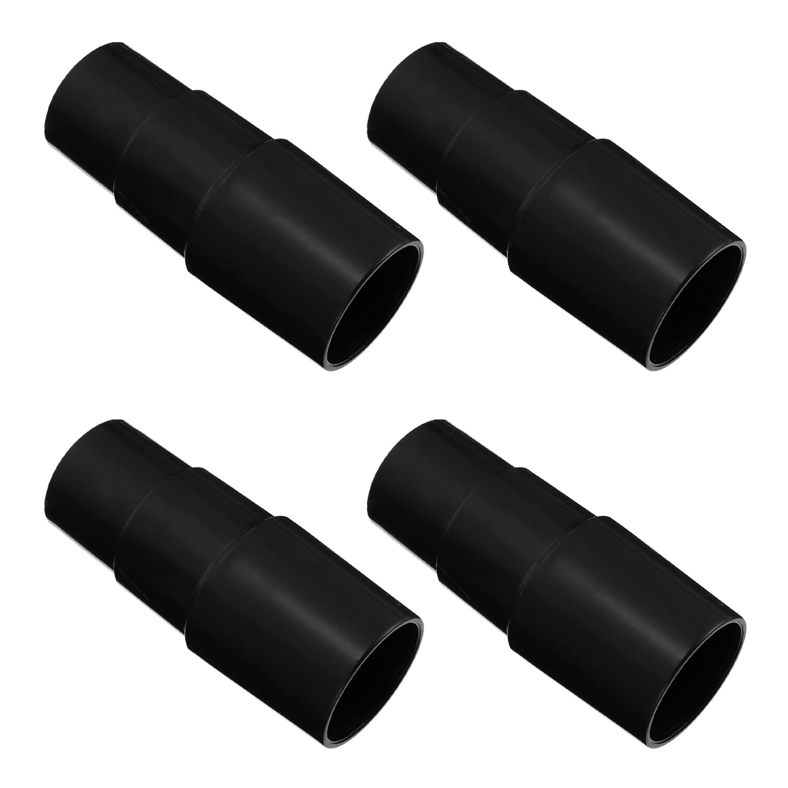 OSALADI 4pcs Vacuum Hose Adapter Kit - Black Vacuum Cleaner Accessories for Home Cleaning