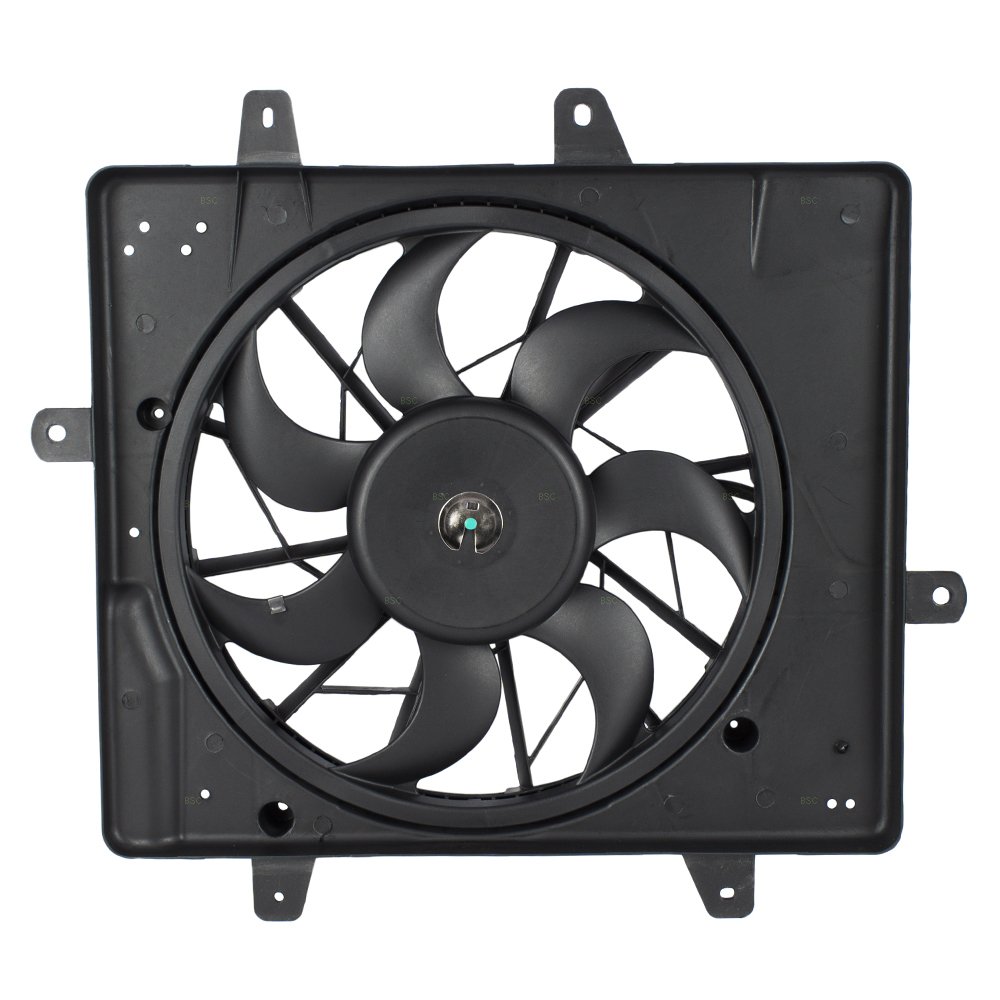 Brock Replacement Radiator Cooling Fan Assembly for 2001-2005 Chrysler PT Cruiser - OEM 5017407AB - Perfect for Engine Overheating Prevention & Summer Driving