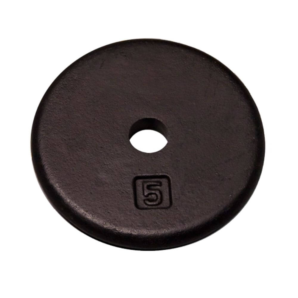 Body Solid Standard Cast Plate RPB - Heavy Duty Weight Plate for Home & Gym Strength Training - Perfect for CrossFit, Powerlifting & Fitness Workouts
