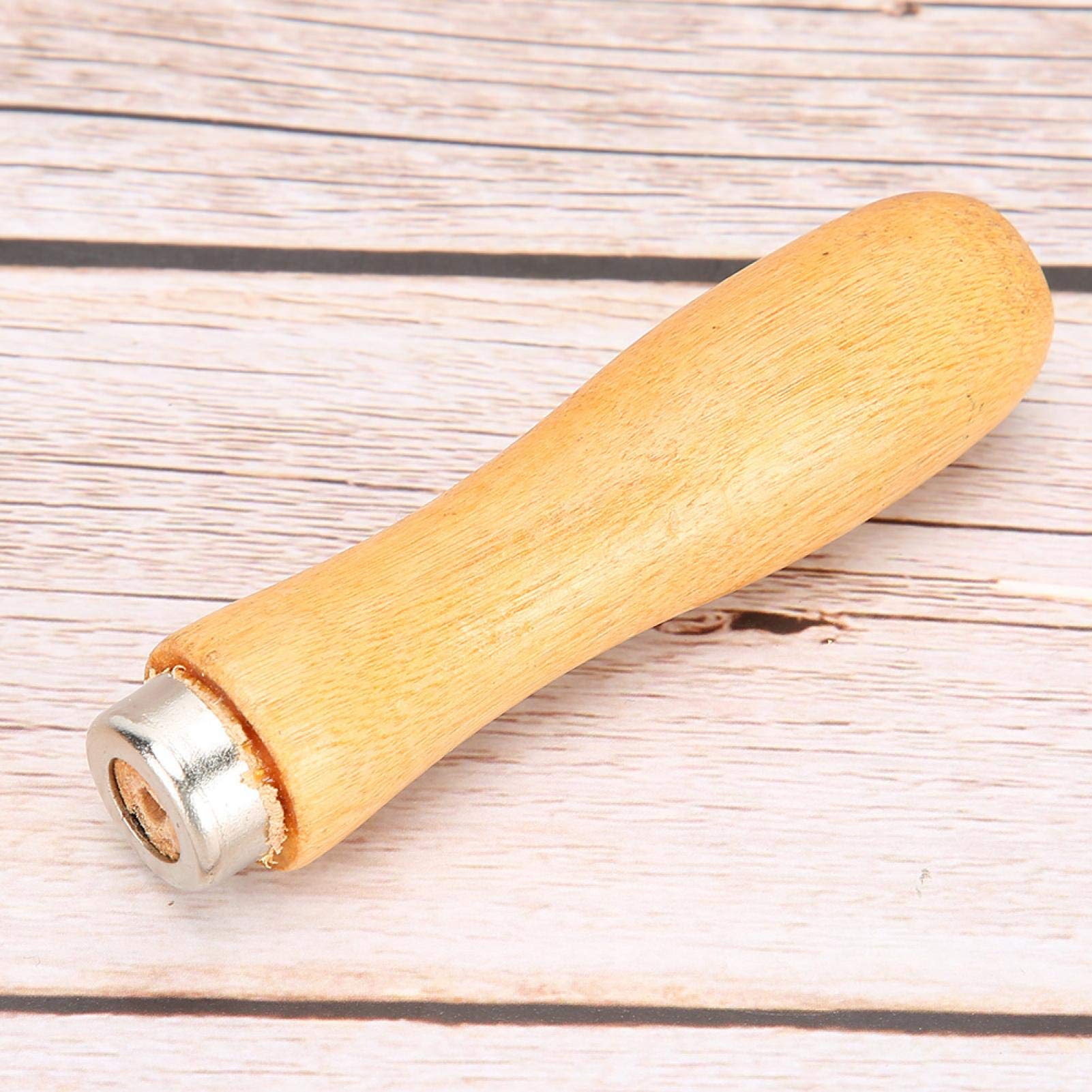 YUYTE 95mm Wooden File Handle - Comfortable Replacement Accessory for Jewelry Making & Craft Tools | Perfect for Jewelers, DIY Enthusiasts & Woodworking Projects
