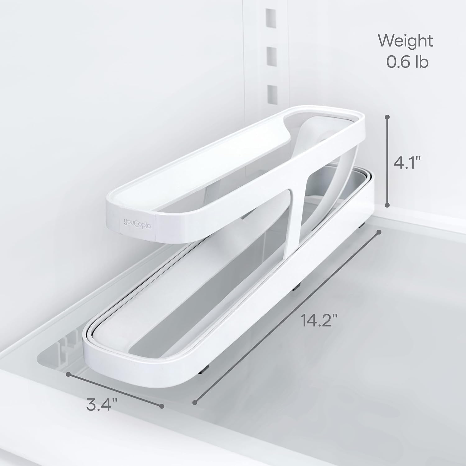 AL ZAHRA - Space-Saving Rolling Egg Dispenser for Refrigerator | Egg Storage Box & Organizer with Easy Access | Durable Fridge Egg Tray for Kitchen Organization | Perfect for Breakfast Meal Prep & Home Cooking