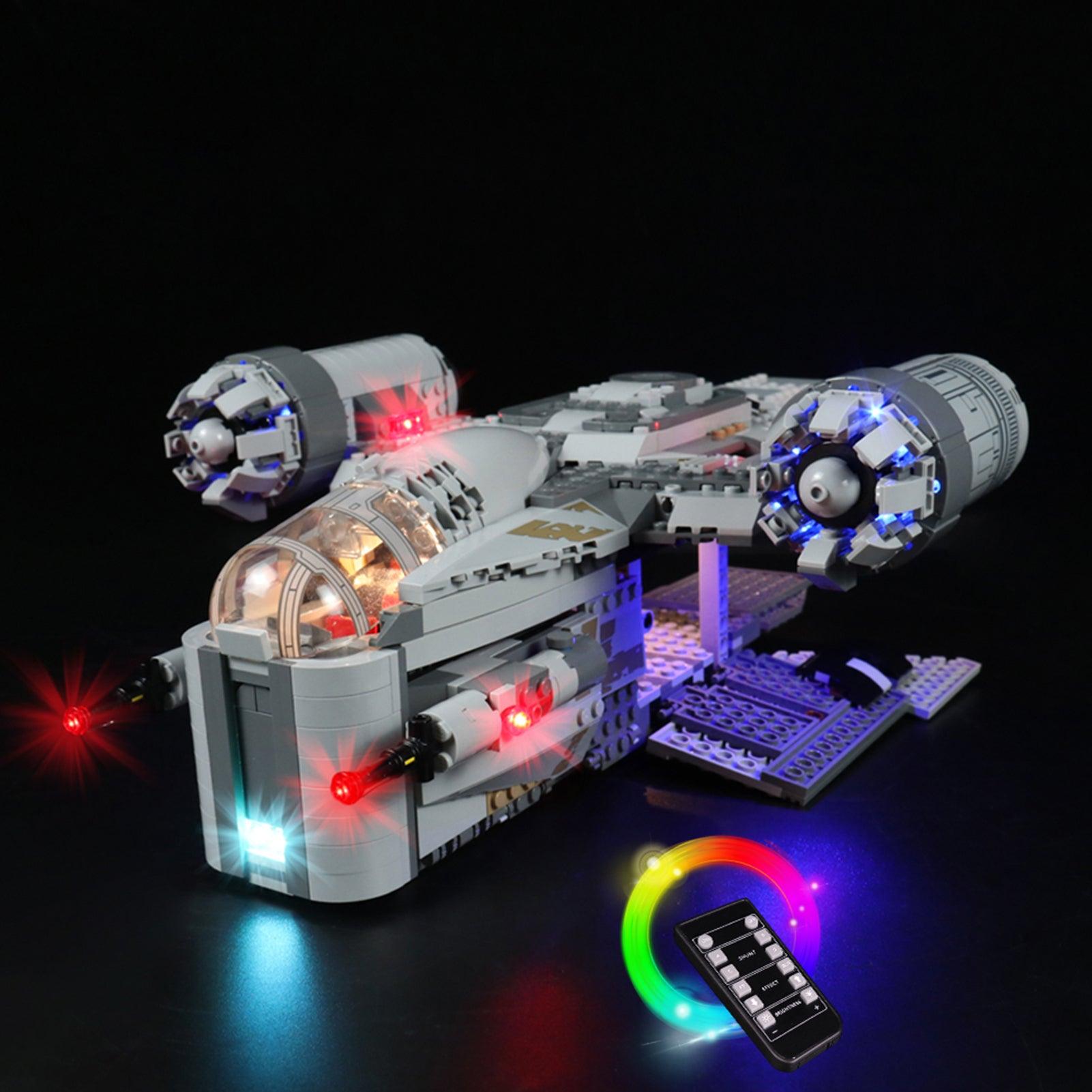 Best Light Kit for Lego Star Wars Mandalorian The Razor Crest 75292 - DIY Lighting Set for Enhanced Display & Nighttime Play - Perfect for Collectors & Star Wars Fans