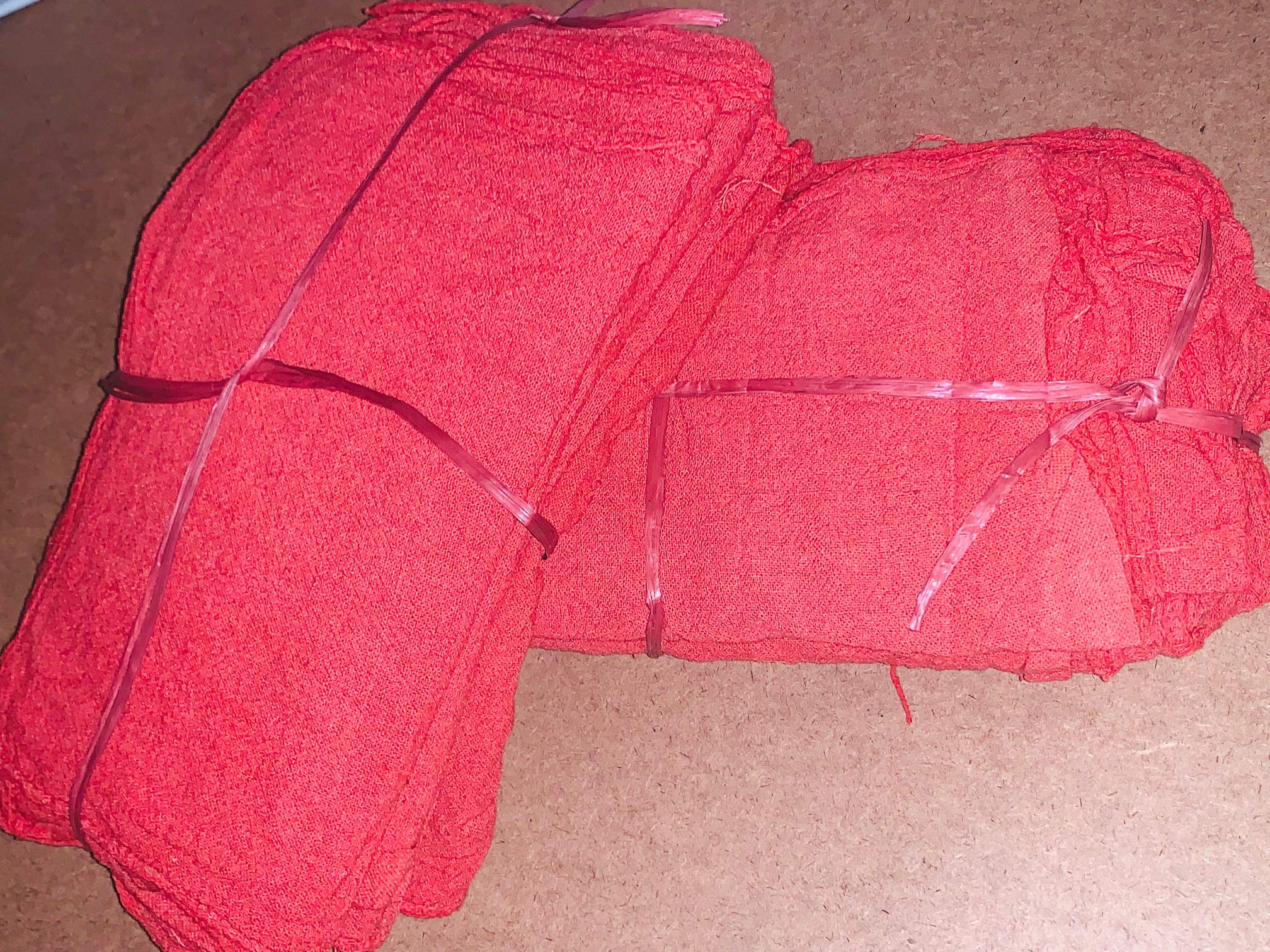 1000 Premium Red Shop Towels - Heavy Duty Mechanics Rags for Oil Changes, Automotive & Workshop Use - Grade B Industrial Cleaning Cloths for Garage, DIY & Professional Mechanics