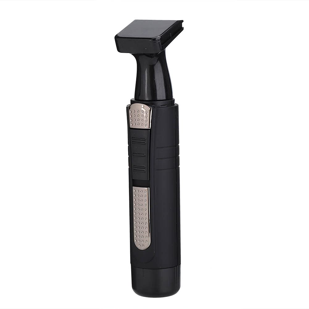 Professional Nose Hair Trimmer & Sideburns Shaver - Electric Beard Grooming Kit for Men with Ear Hair Attachment - Perfect for Daily Grooming at Home or Travel (Black)
