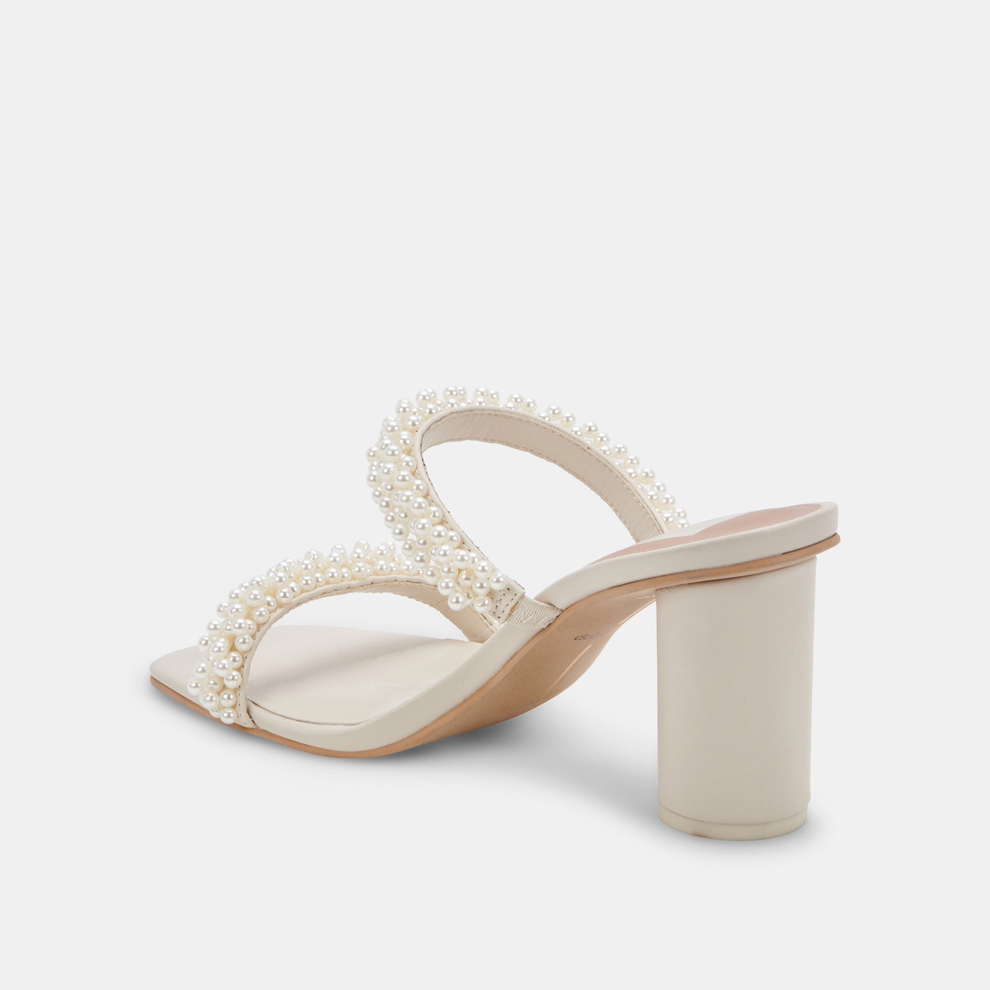 NOEL HEELS VANILLA PEARLS - Elegant Women's High Heel Shoes with Pearl Accents for Parties, Weddings & Special Occasions