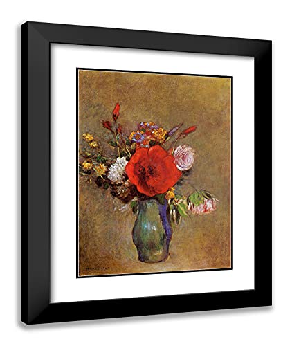 Black Modern Wood Frame with Double Matting