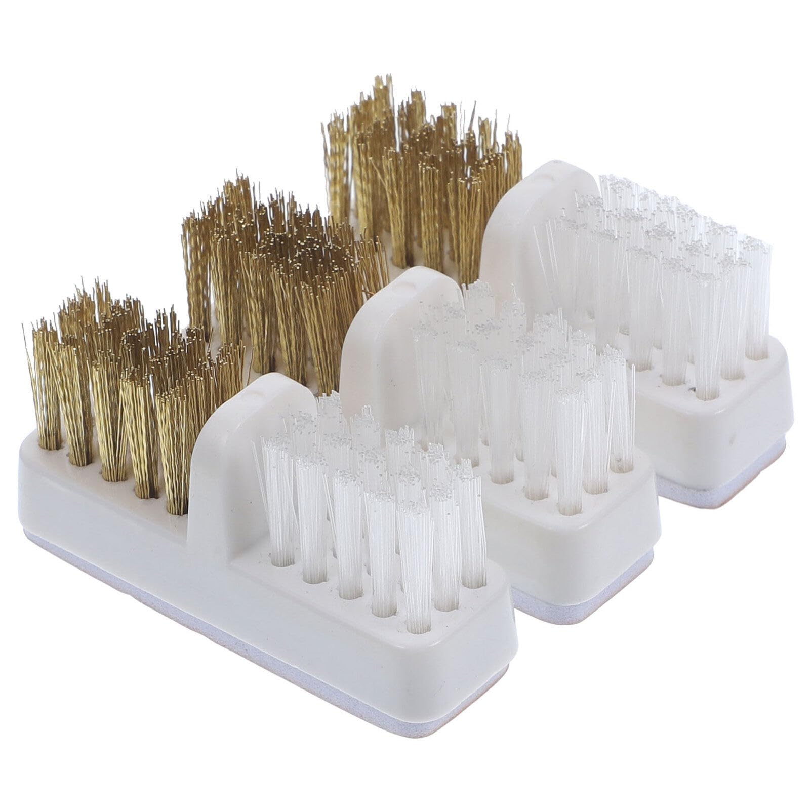 Uonlytech 3Pcs Nail Art Drill Bit Cleaner Set - Copper Wire Nail Scrub Brush & Cleaning Tool for Salon & Home Use | Perfect for Nail Drill Maintenance & Manicure Hygiene