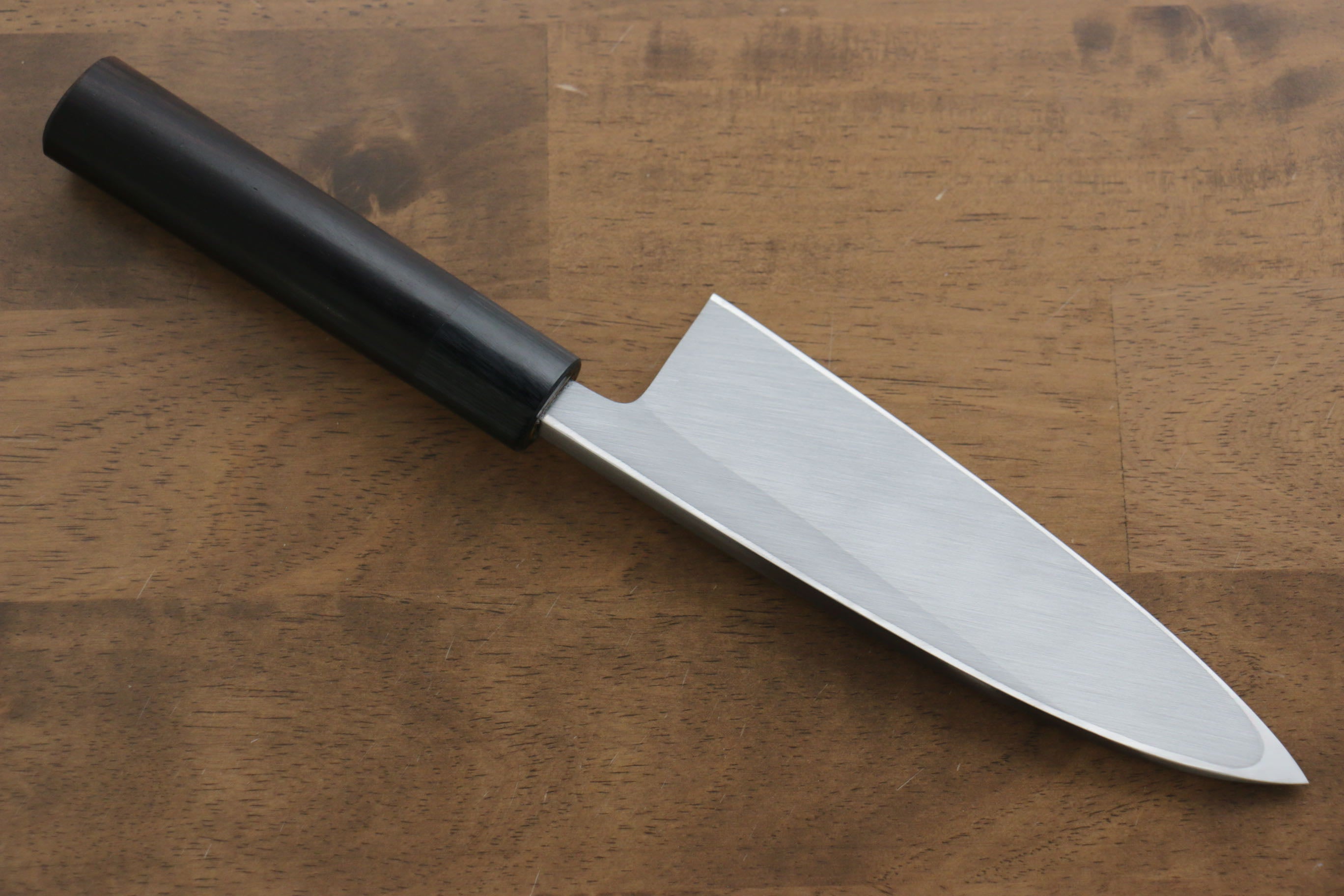 Premium Jikko White Steel No.2 Deba Knife 165mm - Japanese Professional Chef Knife with Shitan Handle - Perfect for Sushi, Fish Filleting & Meat Cutting