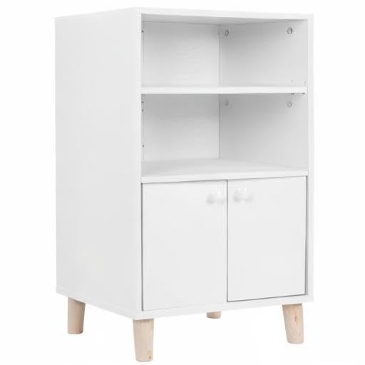 EVTSCAN Bathroom Storage Cabinet - Multifunctional MDF Wood Floor Standing Cabinet with 2 Shelves for Bathroom Organization | Perfect for Small Spaces, Apartments & Home Decor